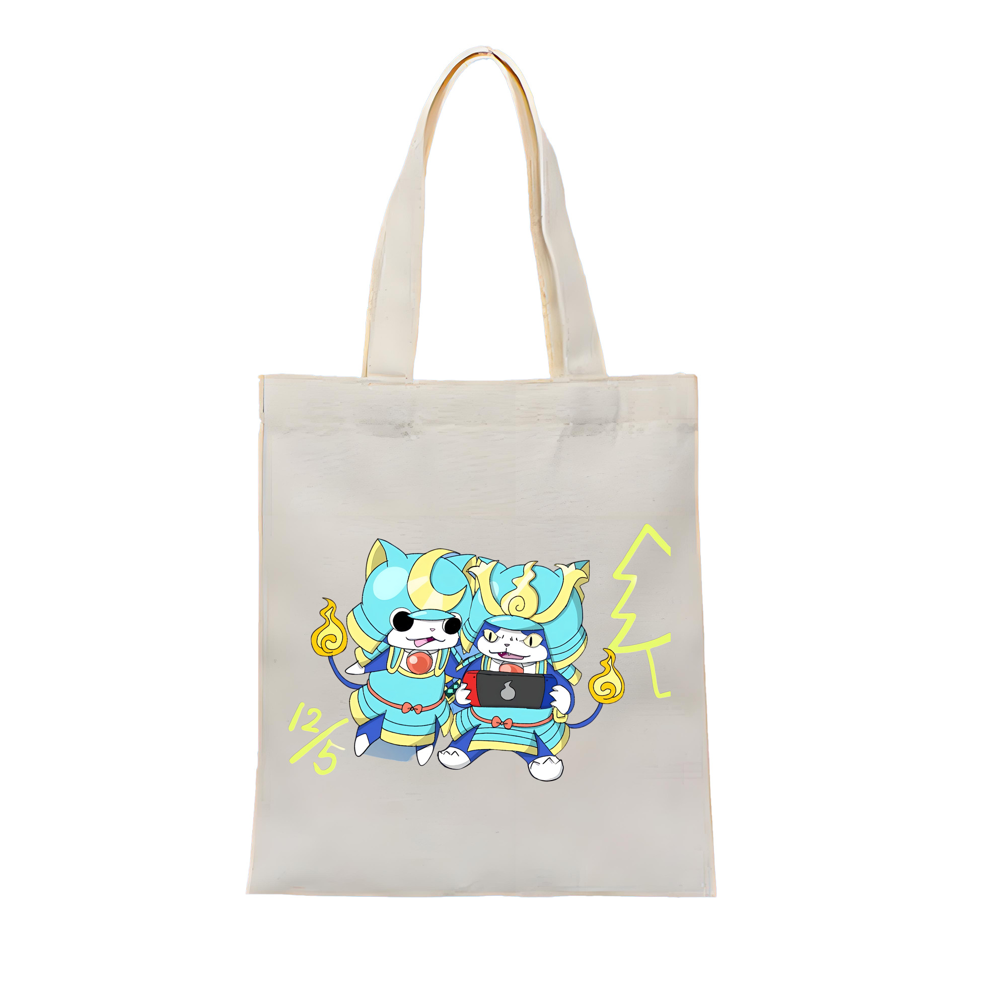 （画像用） 妖怪ウォッチ Yo-kai Watch 縦型キャンバス生地手提げバッグ　トートバッグ