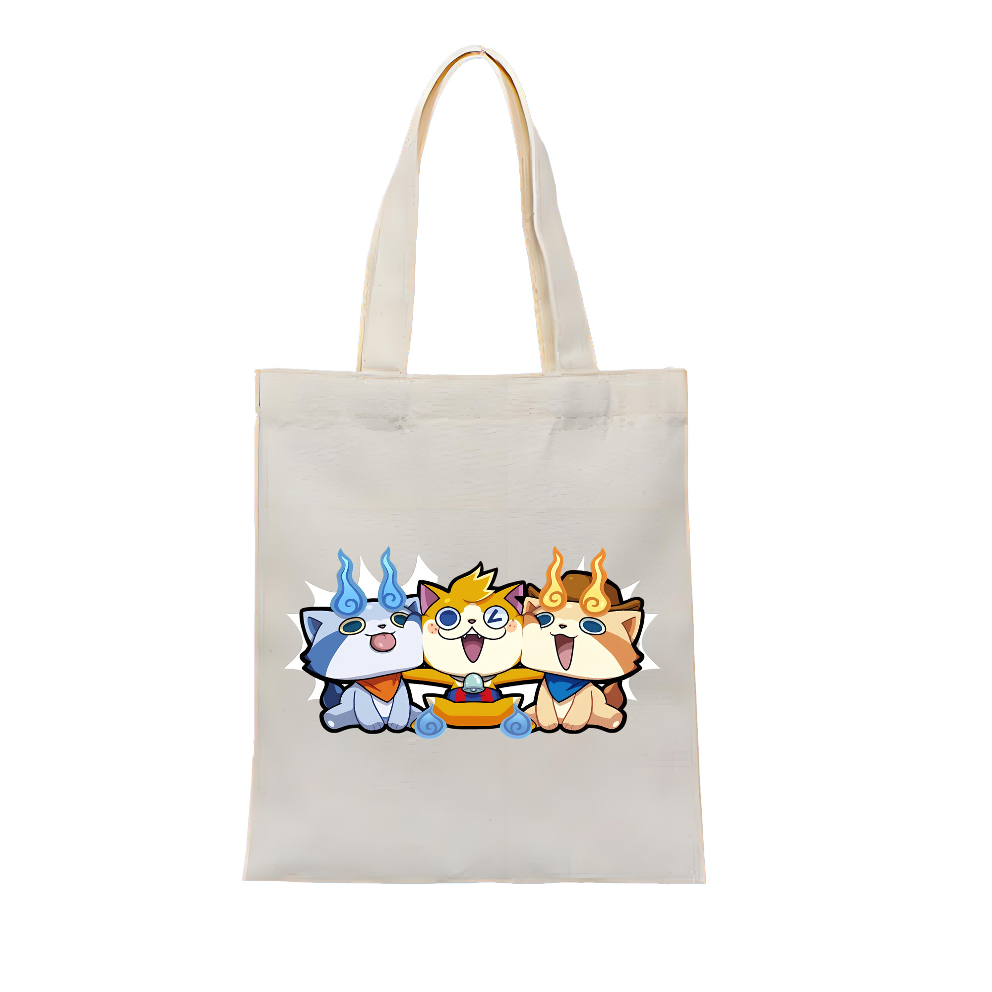 （画像用） 妖怪ウォッチ Yo-kai Watch 縦型キャンバス生地手提げバッグ　トートバッグ