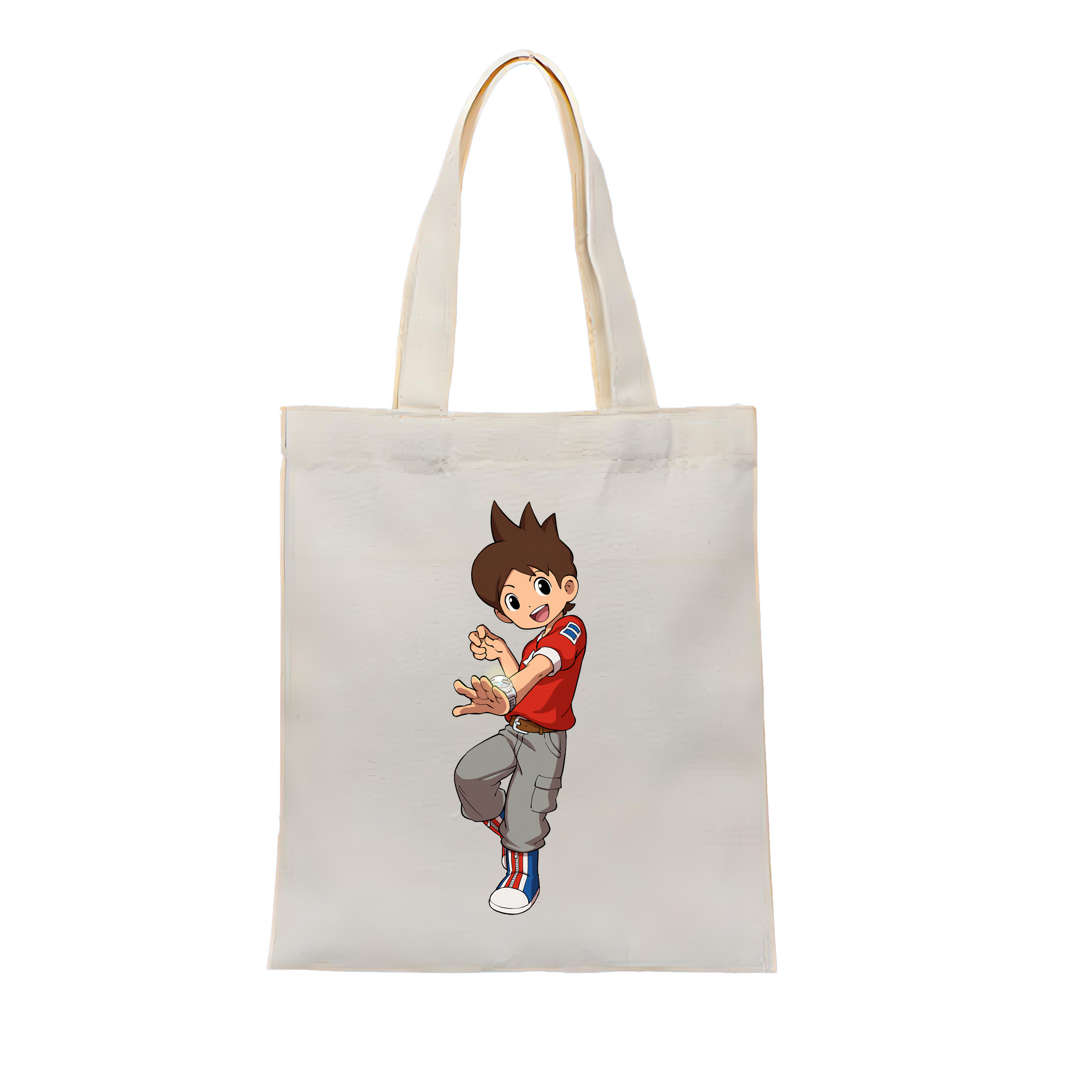 （画像用） 妖怪ウォッチ Yo-kai Watch 縦型キャンバス生地手提げバッグ　トートバッグ