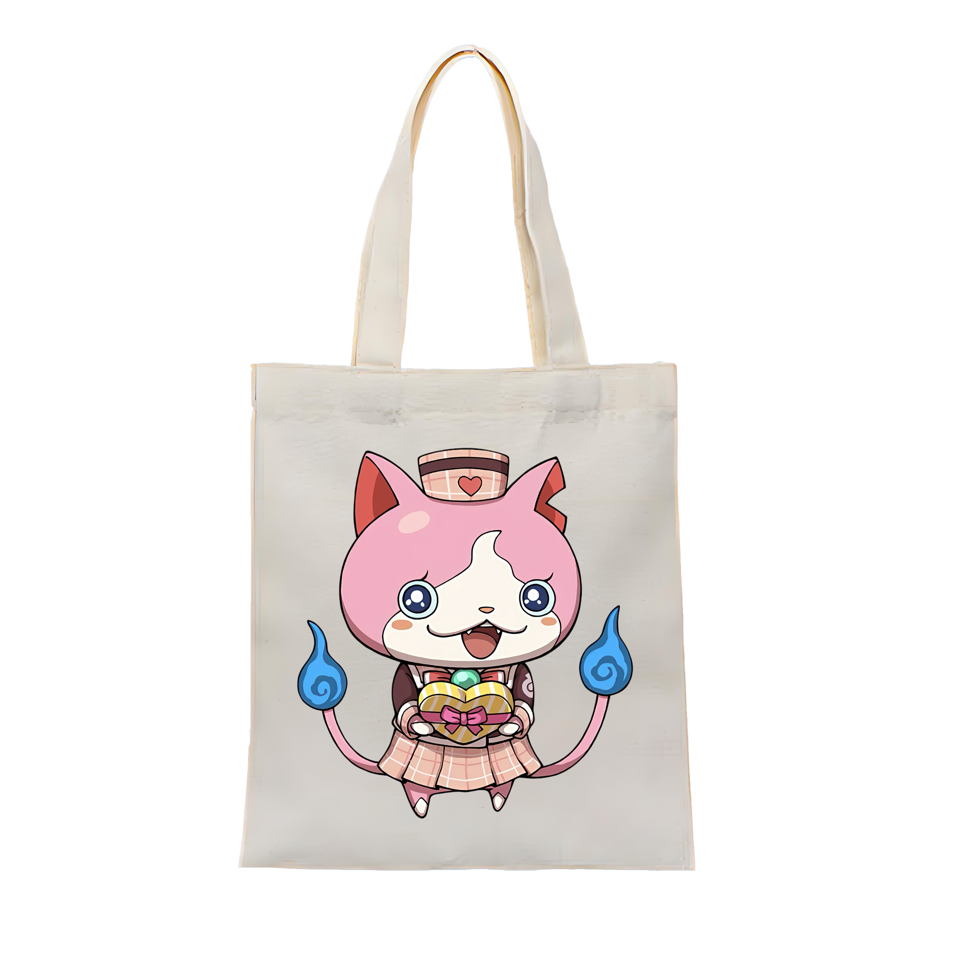 （画像用） 妖怪ウォッチ Yo-kai Watch 縦型キャンバス生地手提げバッグ　トートバッグ