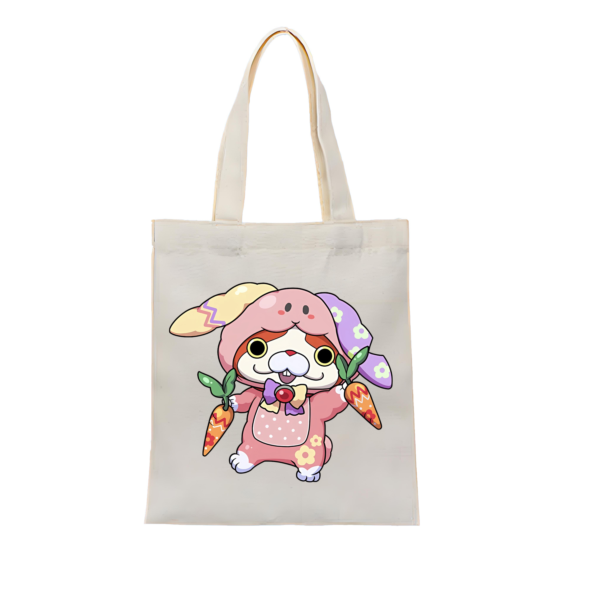 （画像用） 妖怪ウォッチ Yo-kai Watch 縦型キャンバス生地手提げバッグ　トートバッグ
