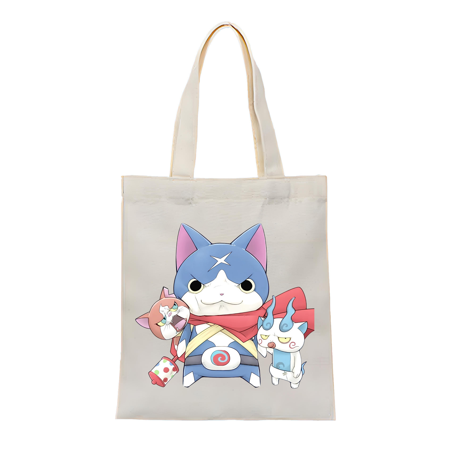 （画像用） 妖怪ウォッチ Yo-kai Watch 縦型キャンバス生地手提げバッグ　トートバッグ