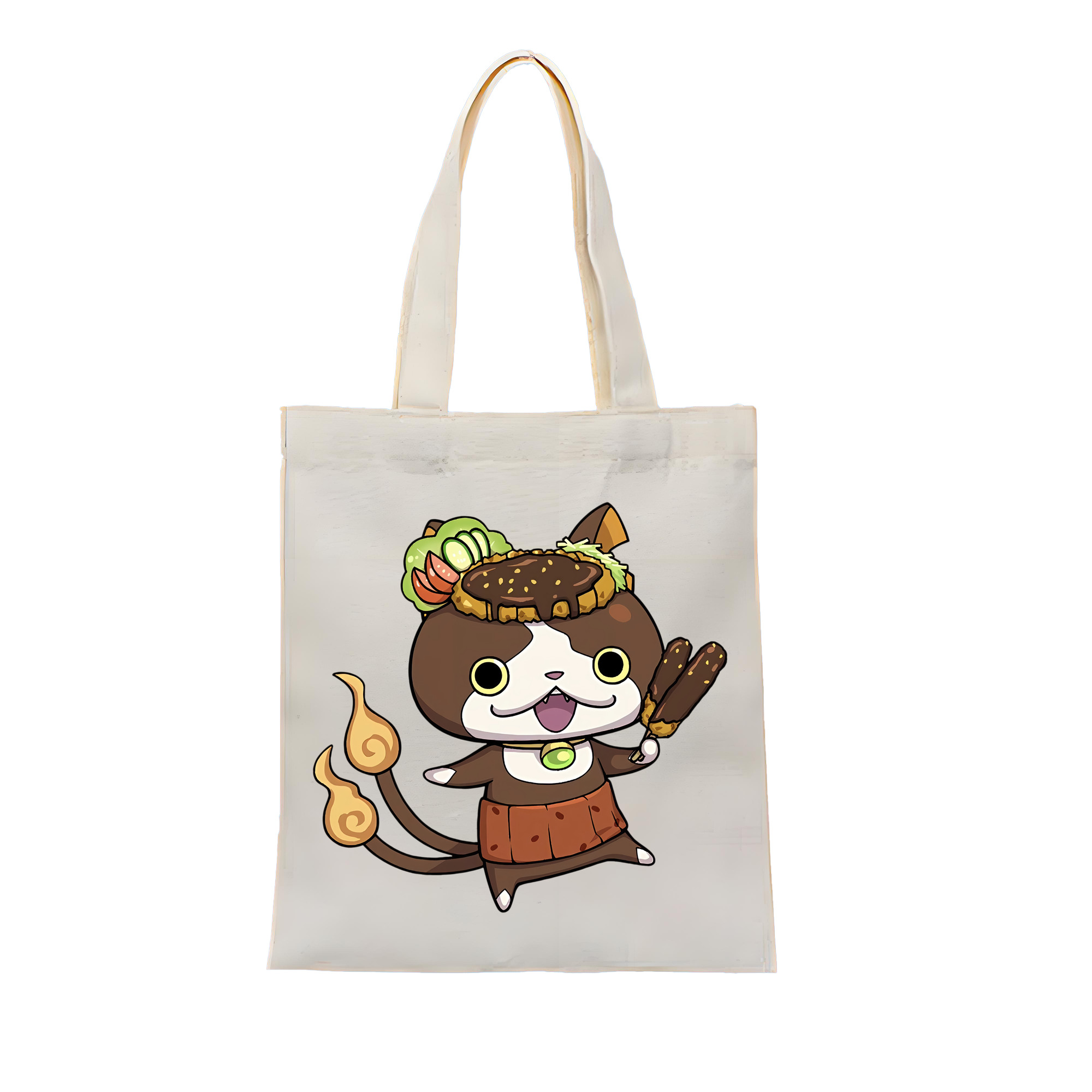 （画像用） 妖怪ウォッチ Yo-kai Watch 縦型キャンバス生地手提げバッグ　トートバッグ