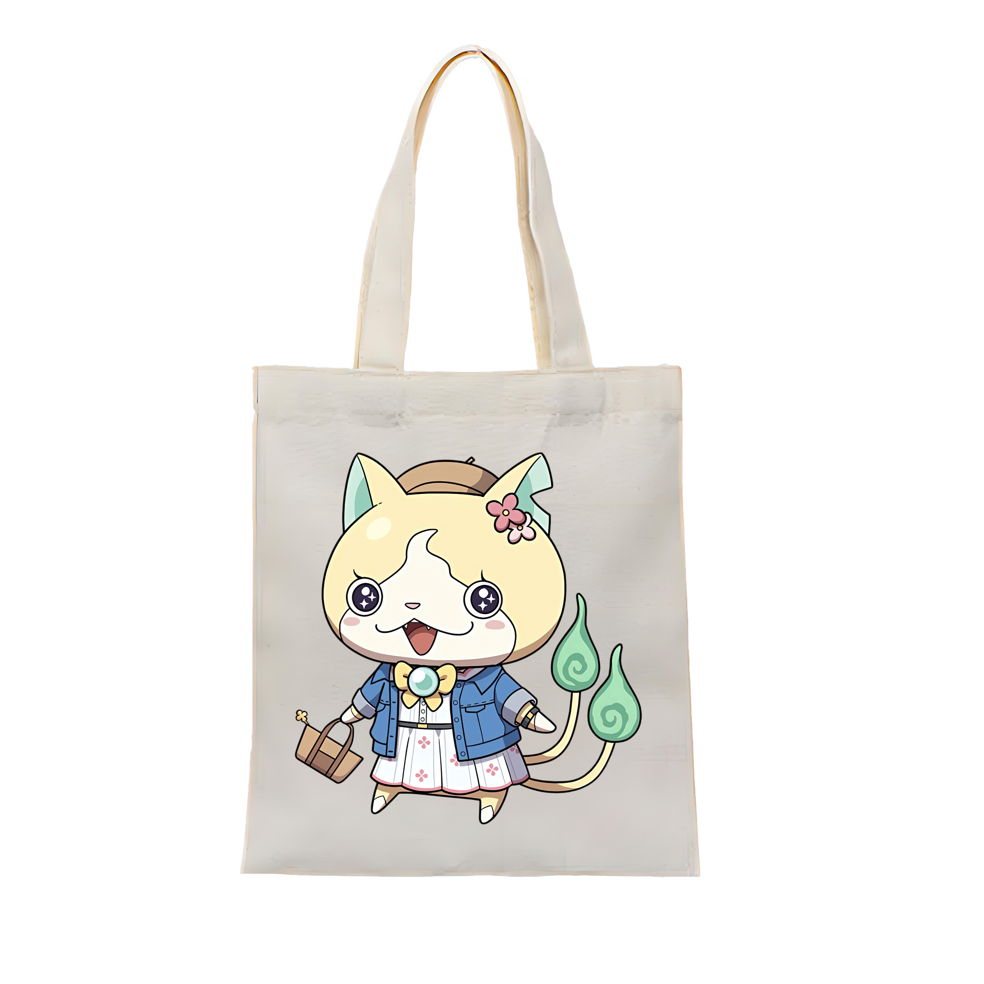 （画像用） 妖怪ウォッチ Yo-kai Watch 縦型キャンバス生地手提げバッグ　トートバッグ