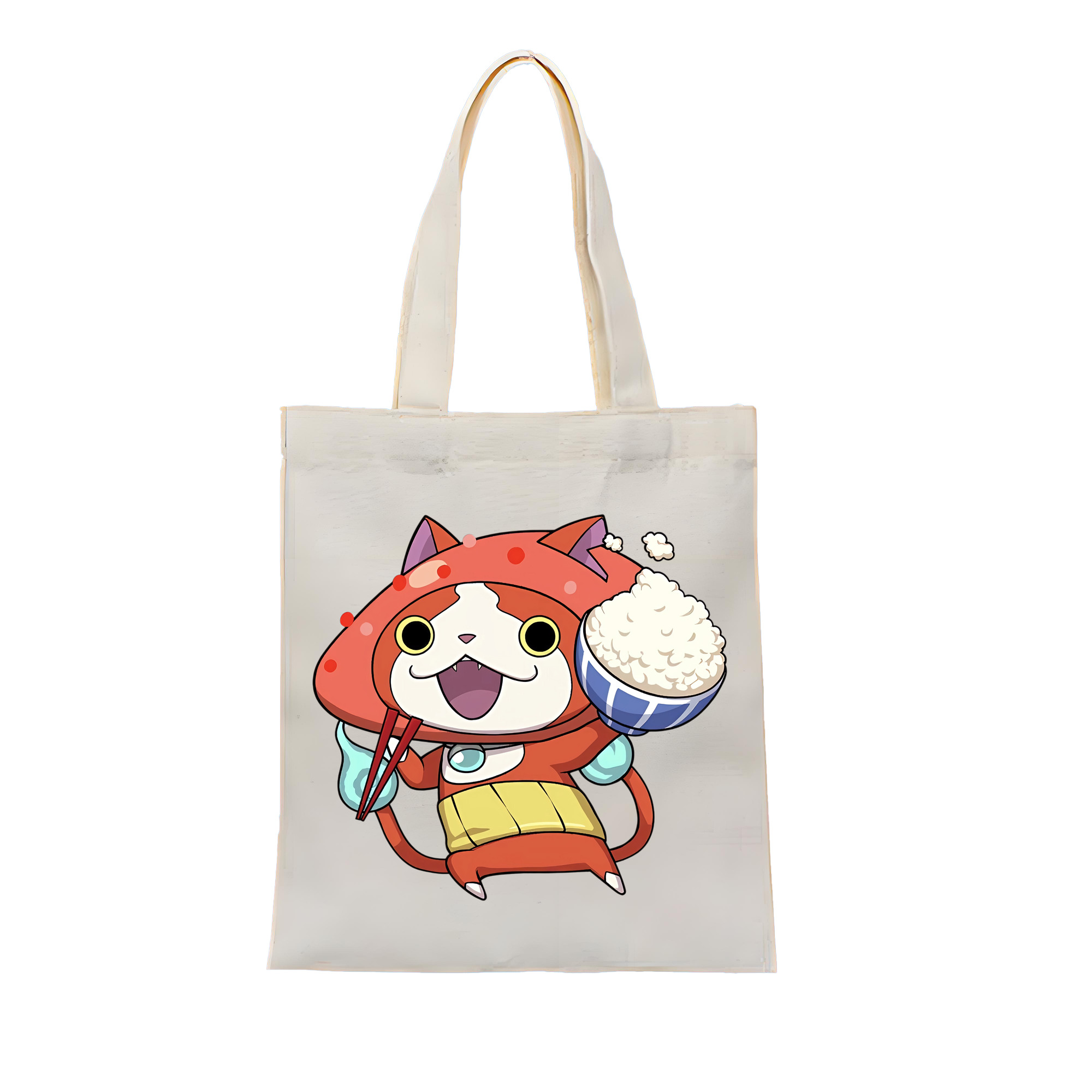 （画像用） 妖怪ウォッチ Yo-kai Watch 縦型キャンバス生地手提げバッグ　トートバッグ