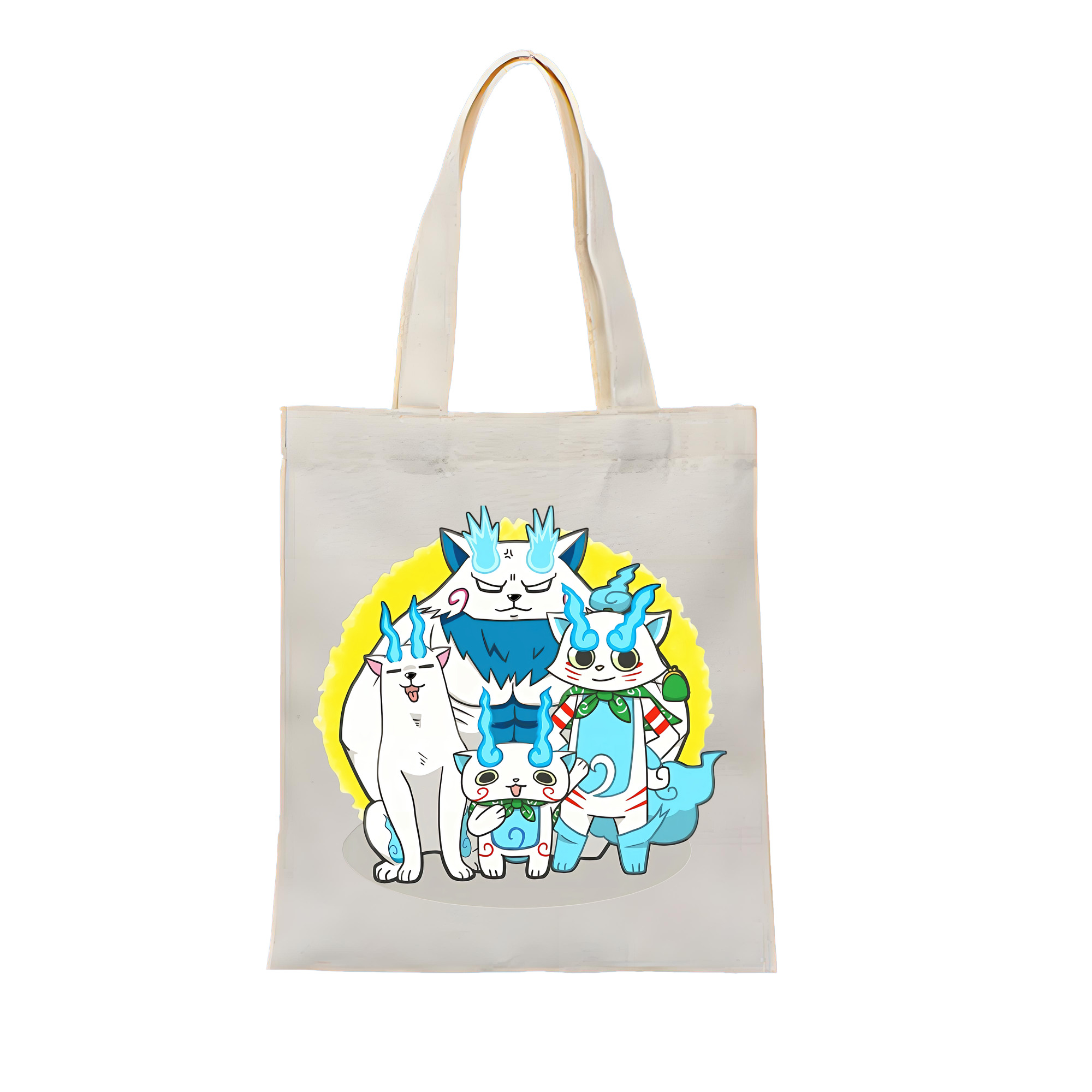 （画像用） 妖怪ウォッチ Yo-kai Watch 縦型キャンバス生地手提げバッグ　トートバッグ