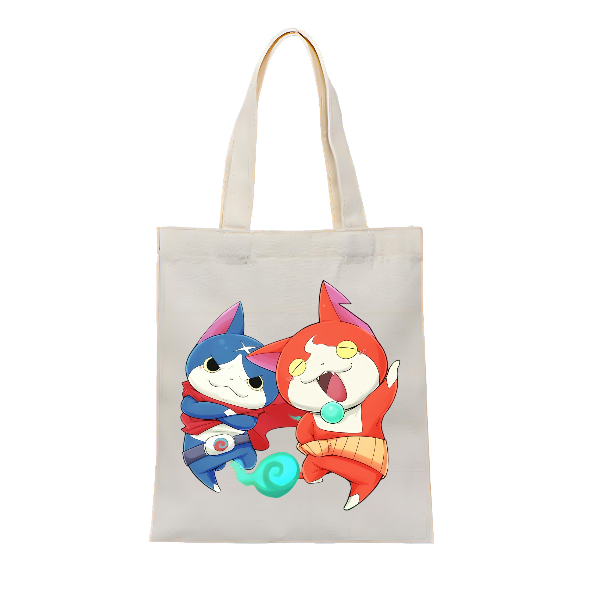 （画像用） 妖怪ウォッチ Yo-kai Watch 縦型キャンバス生地手提げバッグ　トートバッグ