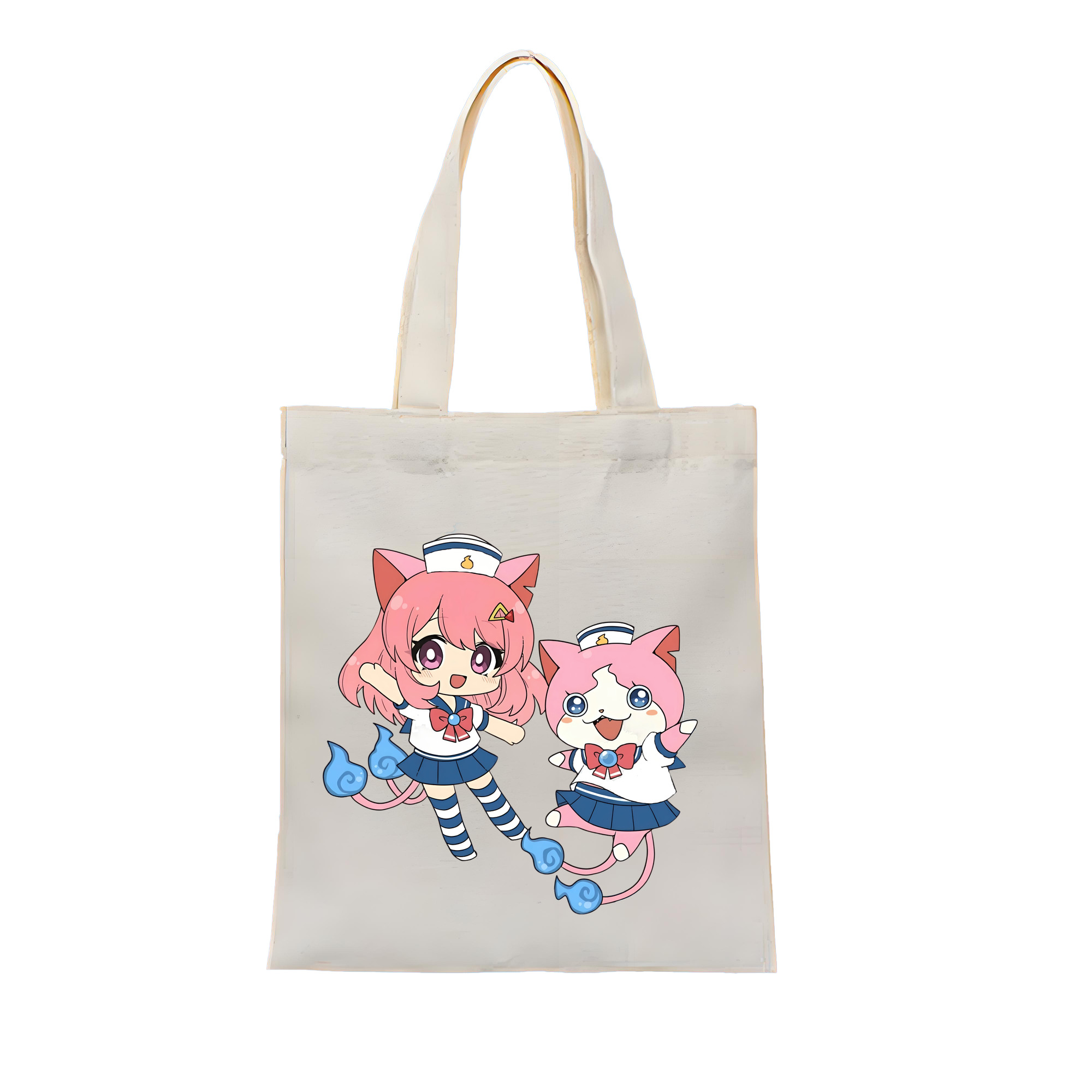 （画像用） 妖怪ウォッチ Yo-kai Watch 縦型キャンバス生地手提げバッグ　トートバッグ