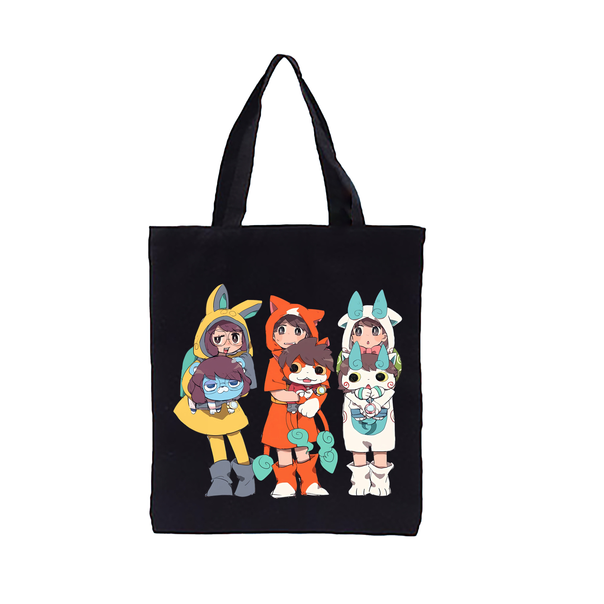 （画像用） 妖怪ウォッチ Yo-kai Watch 縦型キャンバス生地手提げバッグ　トートバッグ