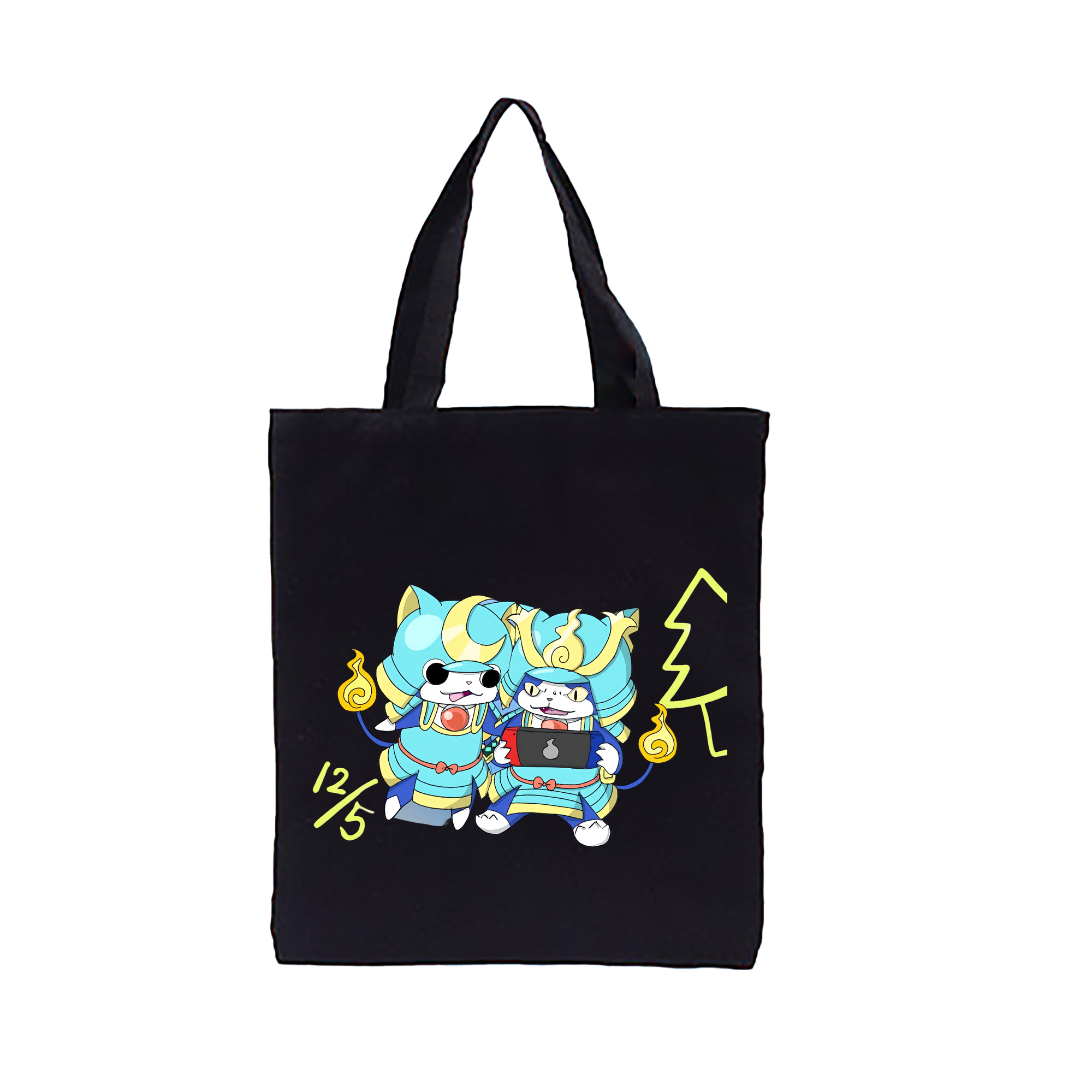 （画像用） 妖怪ウォッチ Yo-kai Watch 縦型キャンバス生地手提げバッグ　トートバッグ