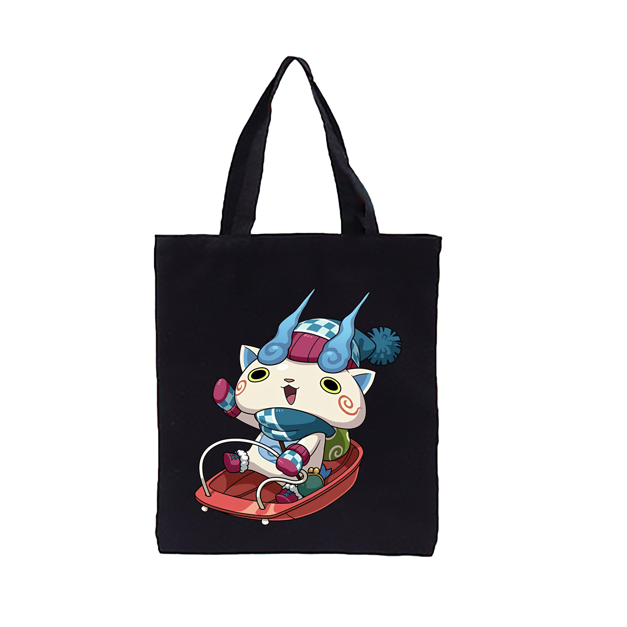 （画像用） 妖怪ウォッチ Yo-kai Watch 縦型キャンバス生地手提げバッグ　トートバッグ