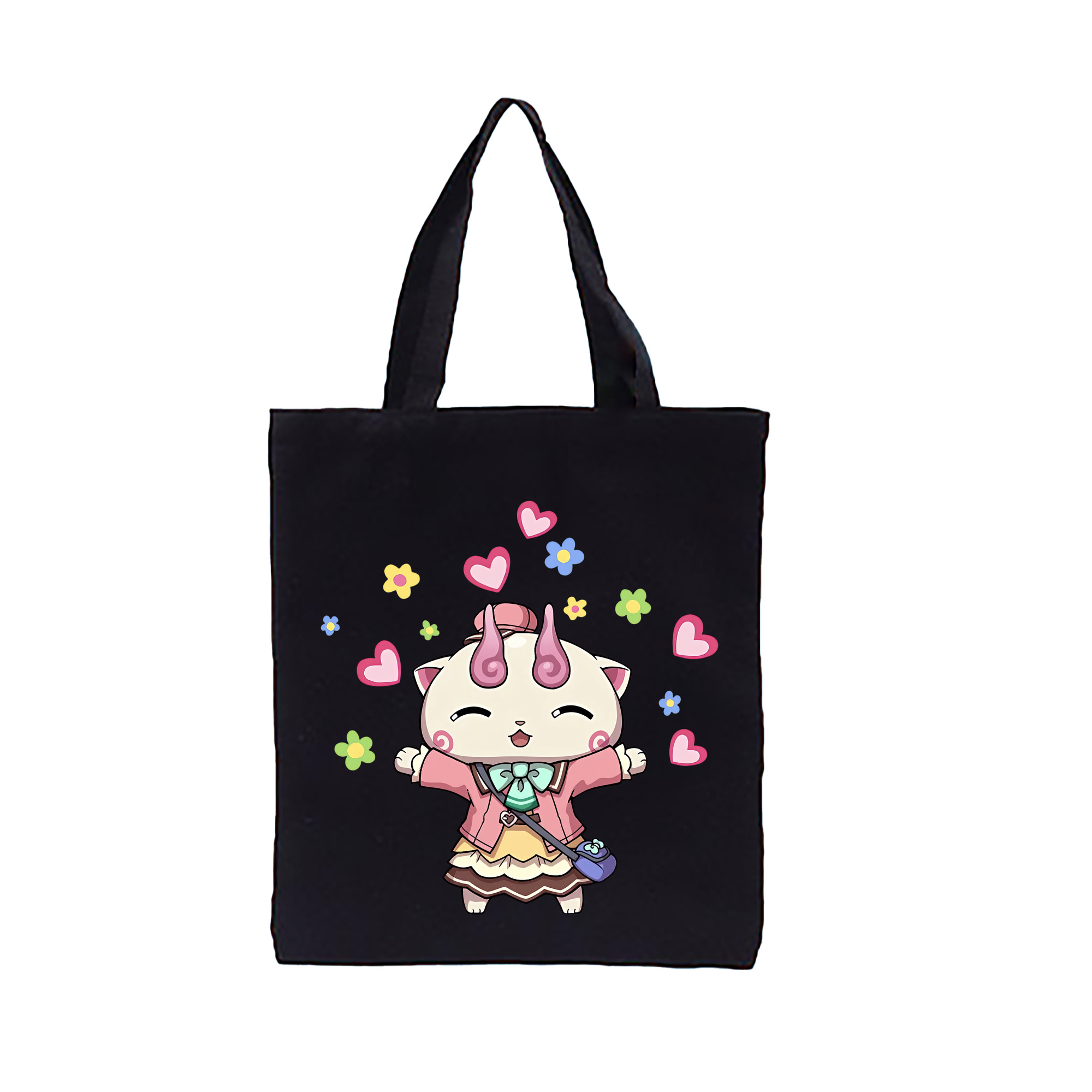 （画像用） 妖怪ウォッチ Yo-kai Watch 縦型キャンバス生地手提げバッグ　トートバッグ