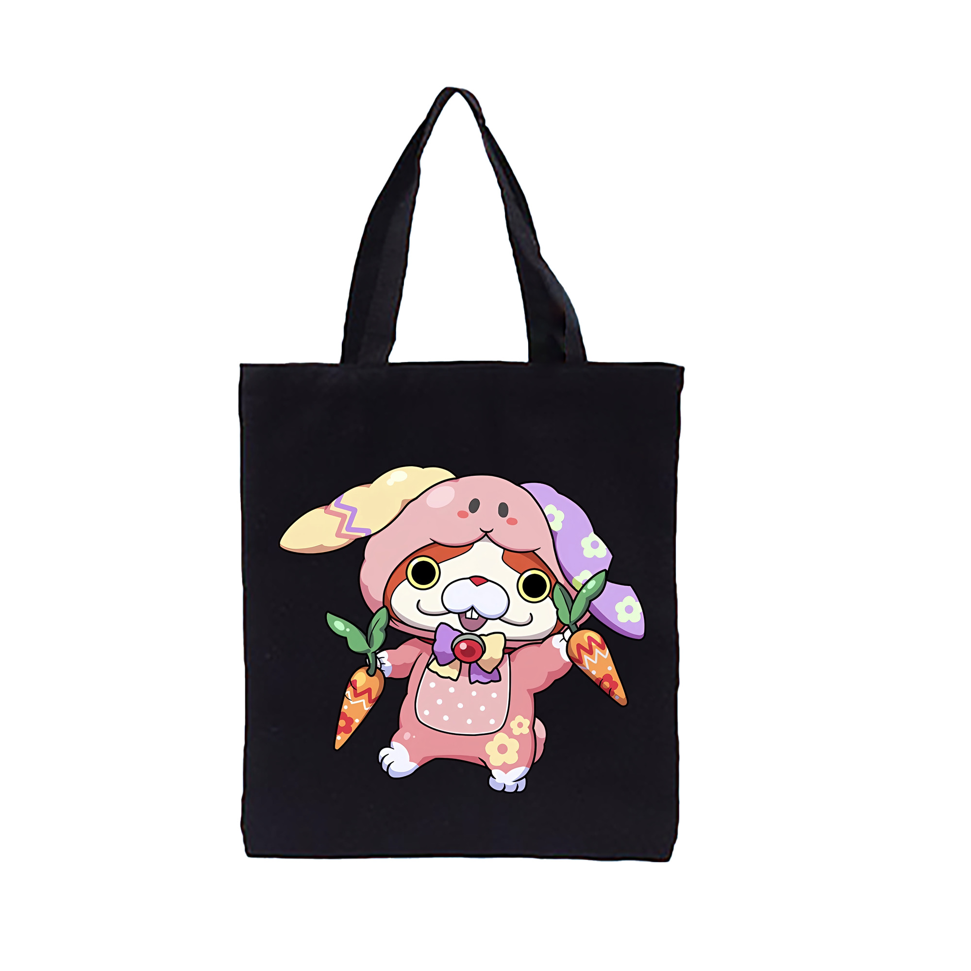 （画像用） 妖怪ウォッチ Yo-kai Watch 縦型キャンバス生地手提げバッグ　トートバッグ