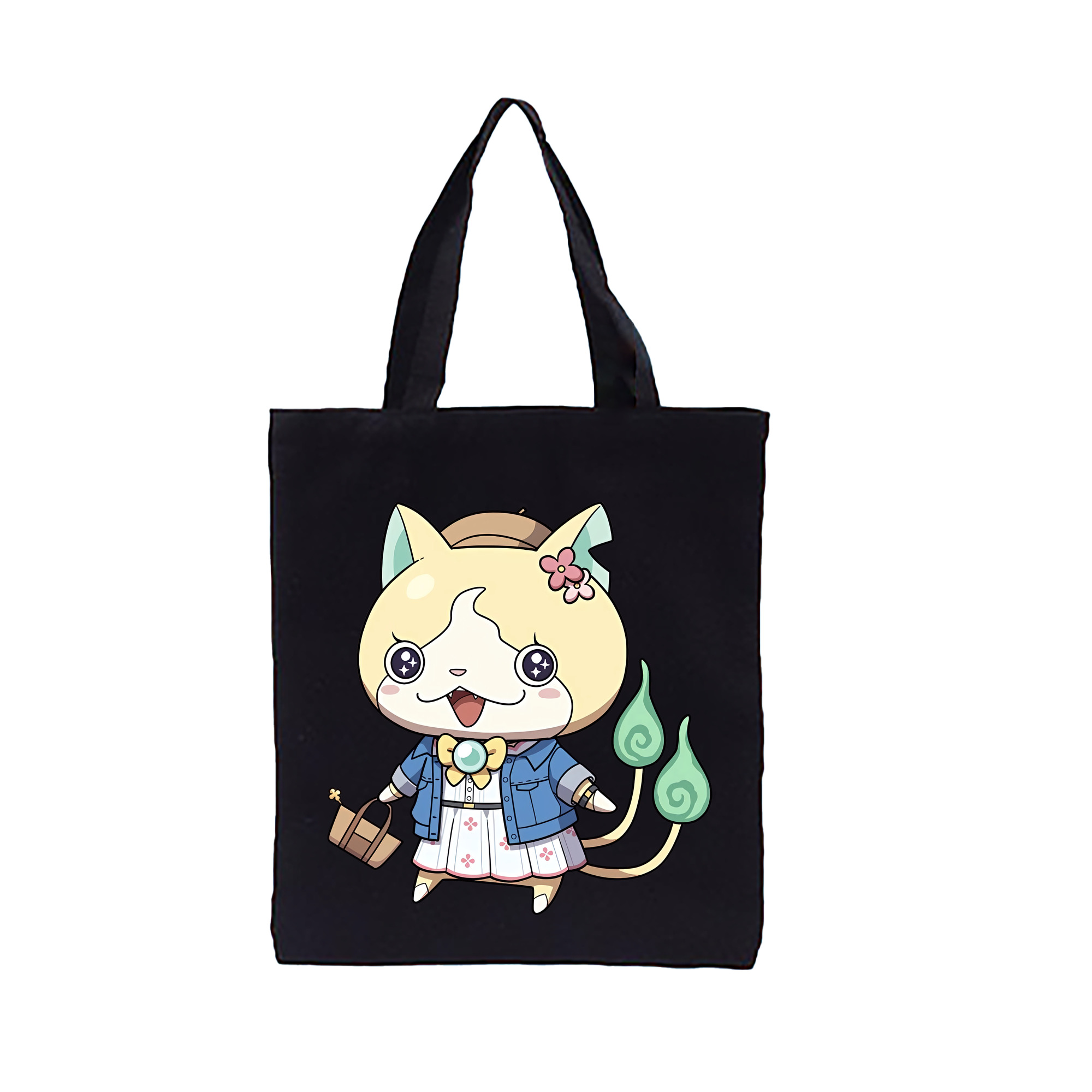（画像用） 妖怪ウォッチ Yo-kai Watch 縦型キャンバス生地手提げバッグ　トートバッグ