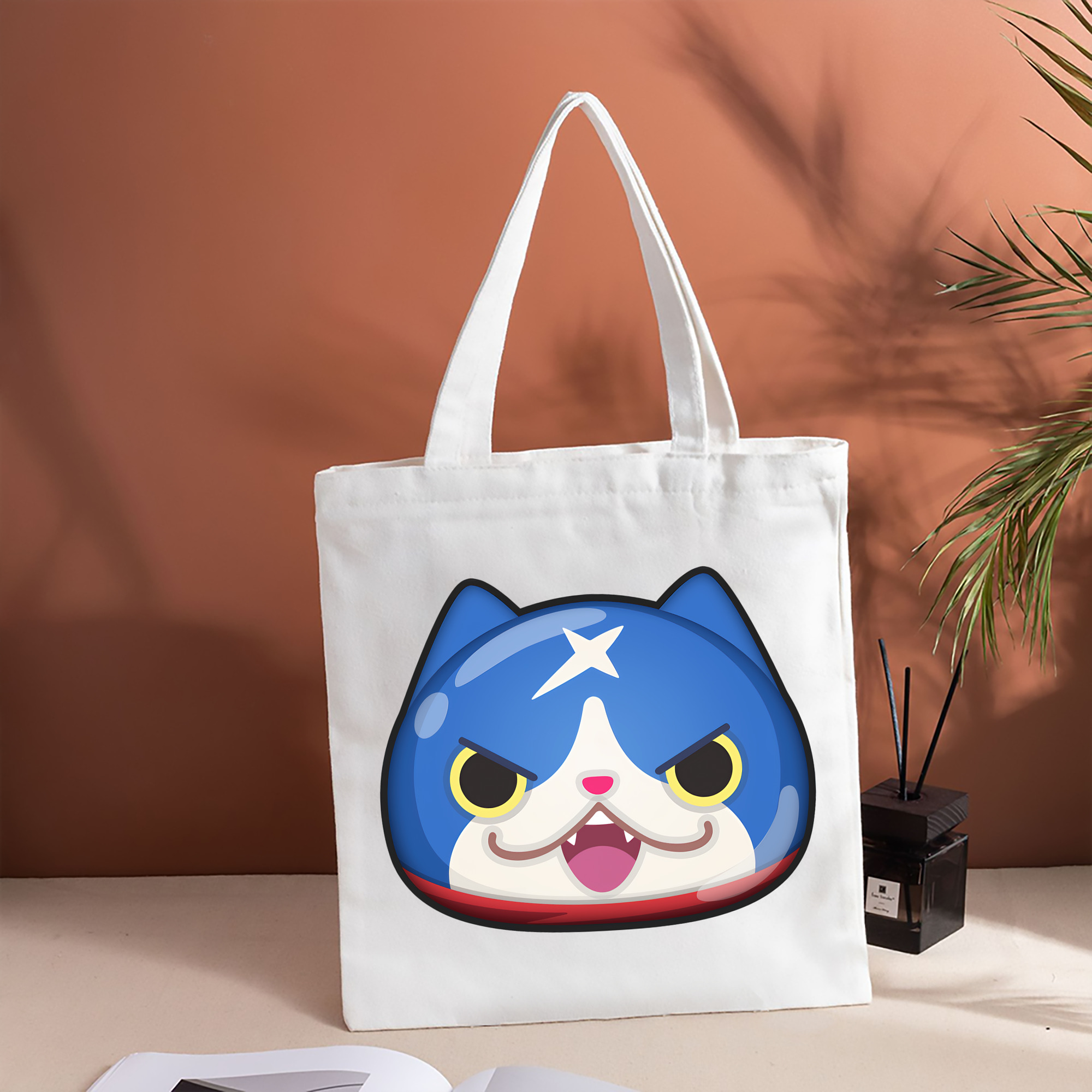 妖怪ウォッチ Yo-kai Watch 縦型キャンバス生地手提げバッグ　トートバッグ