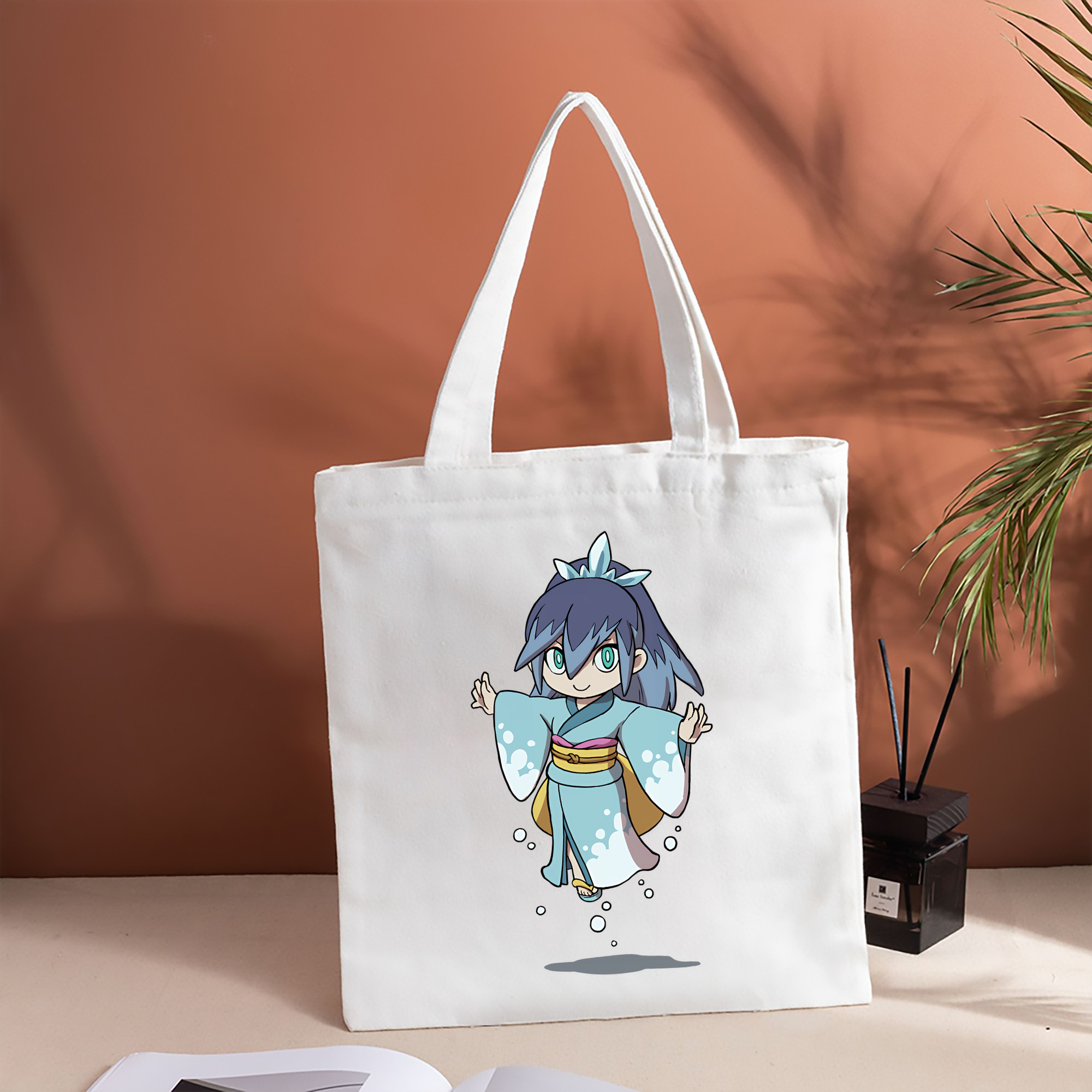 妖怪ウォッチ Yo-kai Watch 縦型キャンバス生地手提げバッグ　トートバッグ