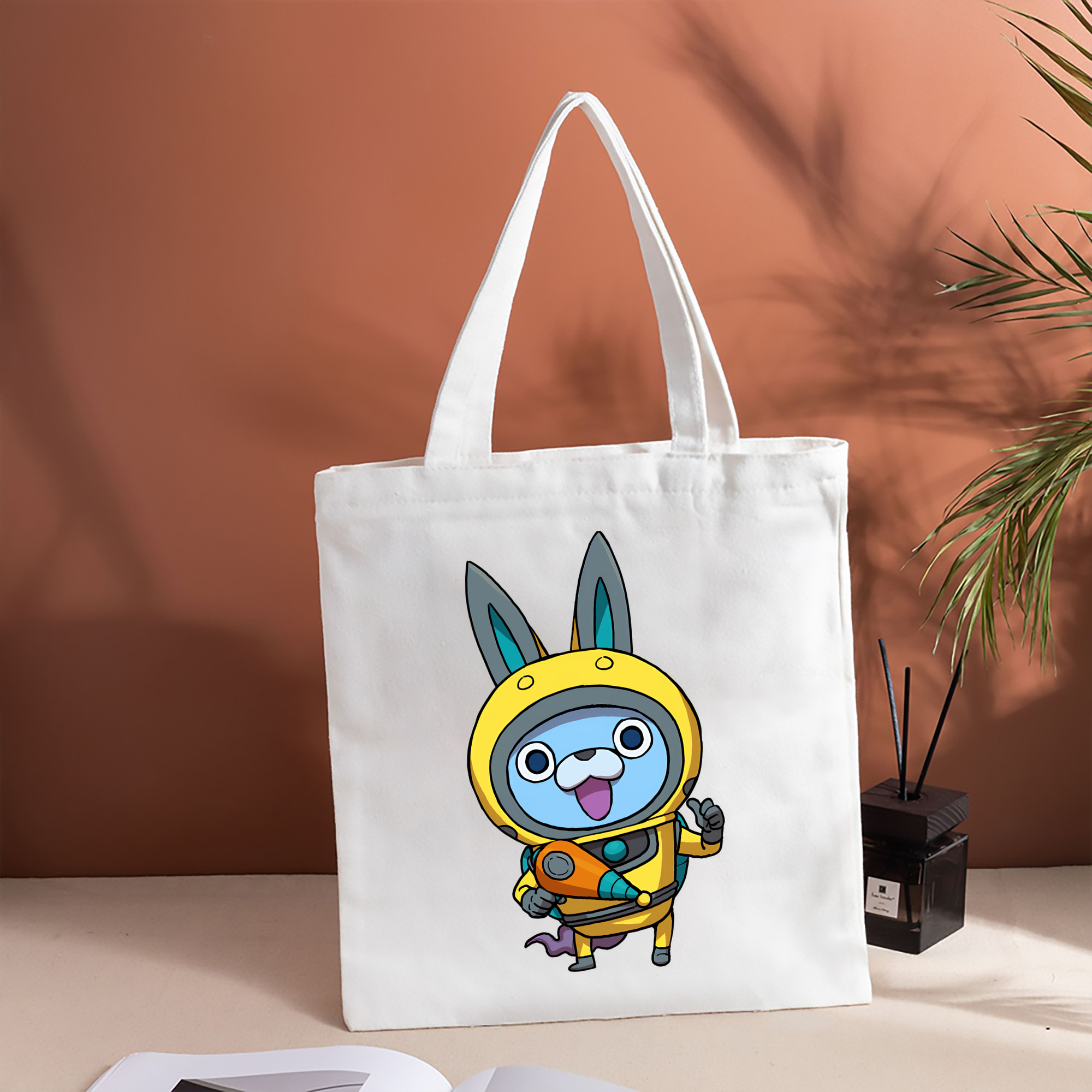 妖怪ウォッチ Yo-kai Watch 縦型キャンバス生地手提げバッグ　トートバッグ