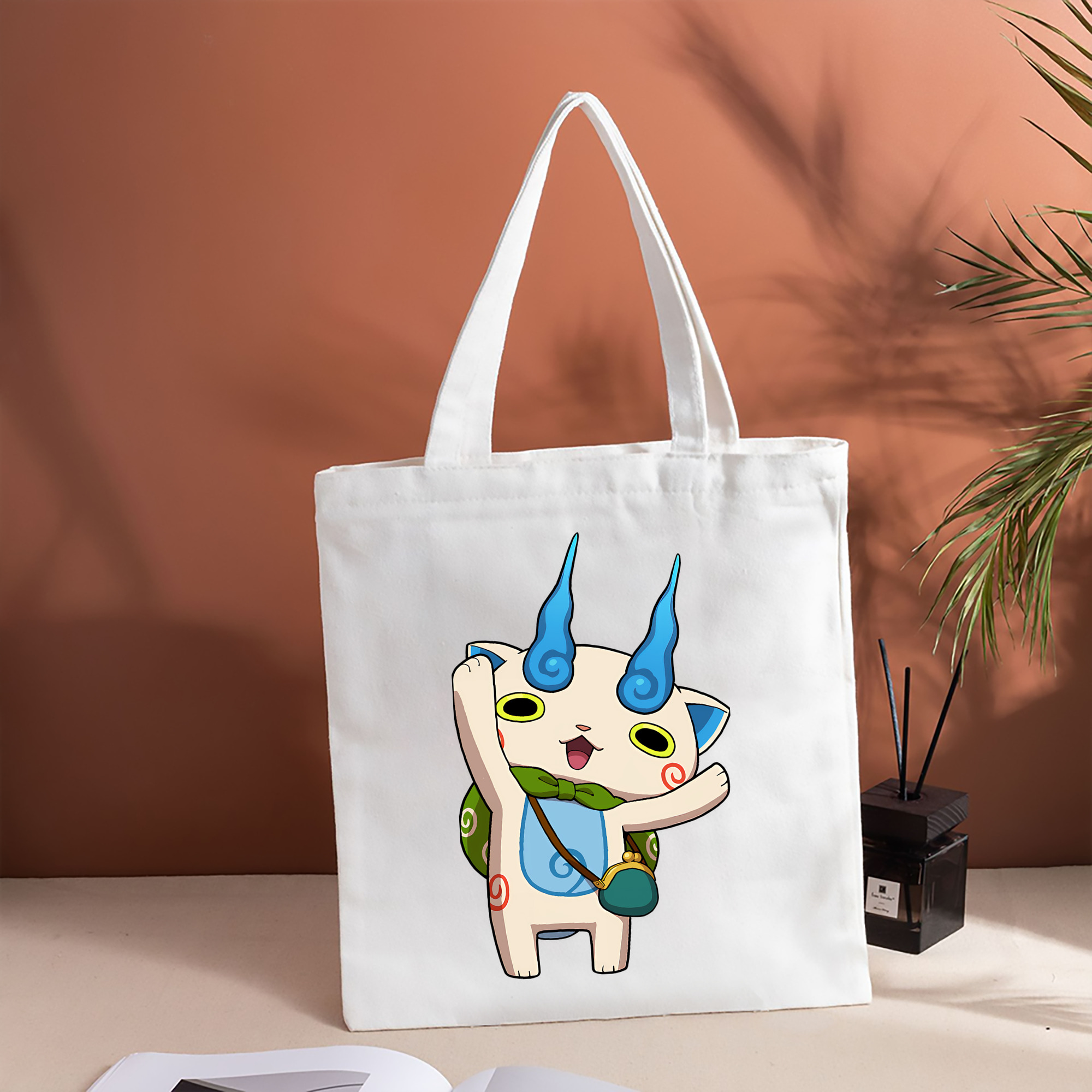 妖怪ウォッチ Yo-kai Watch 縦型キャンバス生地手提げバッグ　トートバッグ