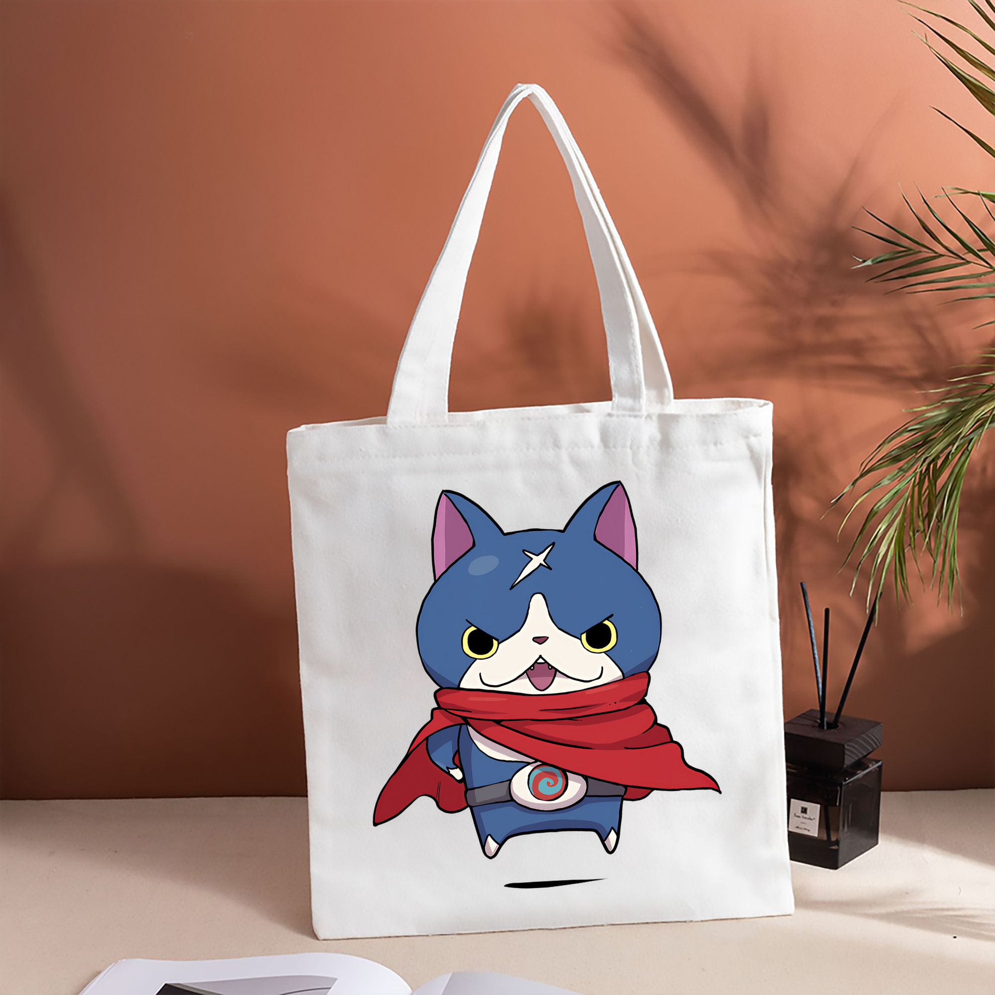 妖怪ウォッチ Yo-kai Watch 縦型キャンバス生地手提げバッグ　トートバッグ