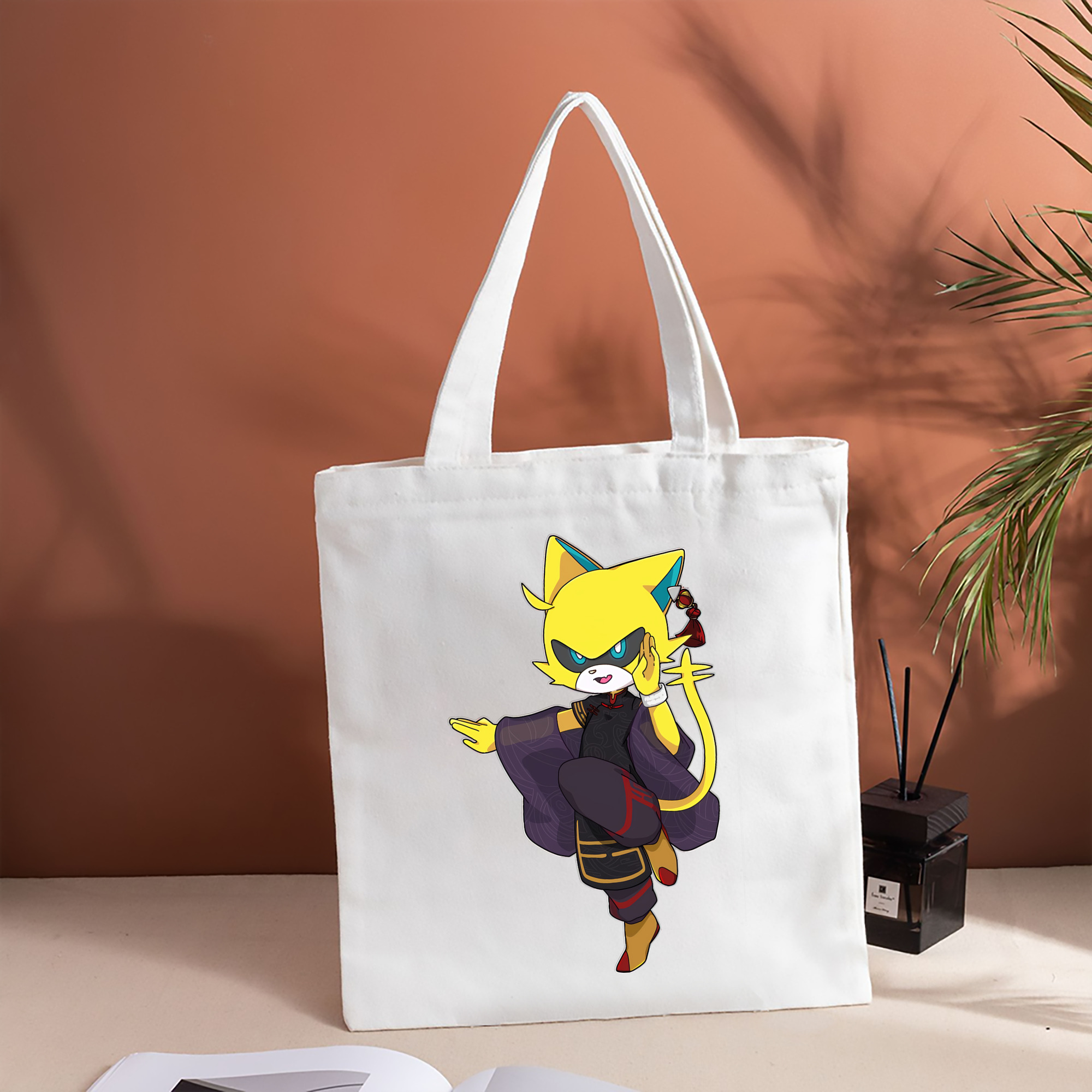妖怪ウォッチ Yo-kai Watch 縦型キャンバス生地手提げバッグ　トートバッグ