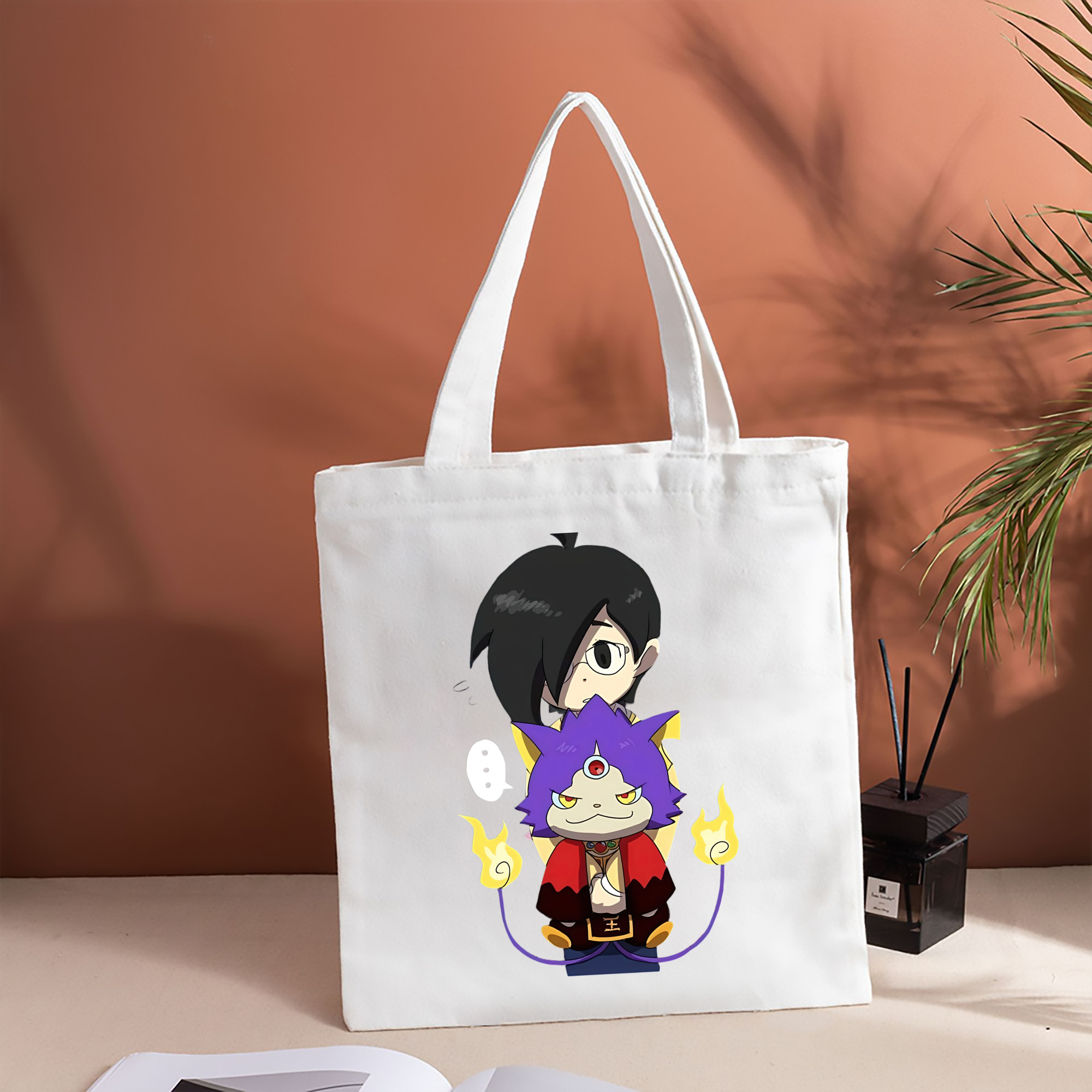 妖怪ウォッチ Yo-kai Watch 縦型キャンバス生地手提げバッグ　トートバッグ