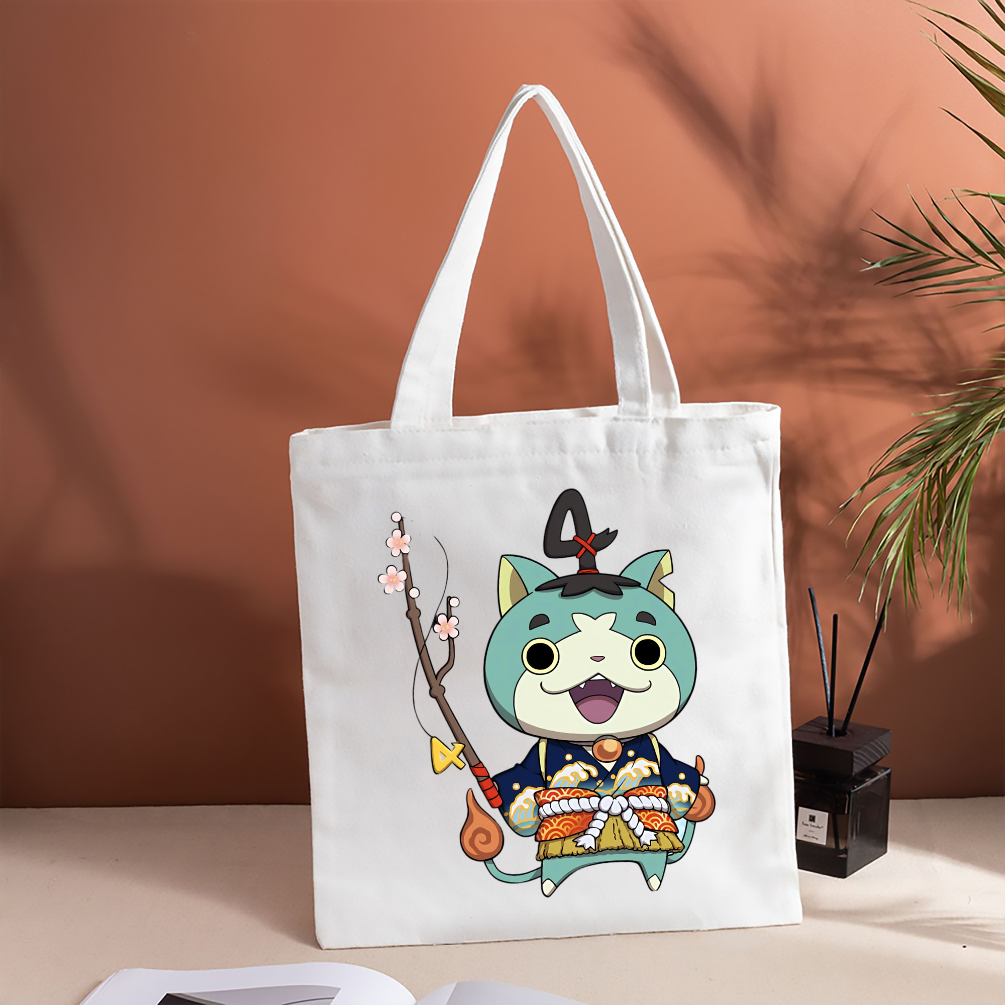 妖怪ウォッチ Yo-kai Watch 縦型キャンバス生地手提げバッグ　トートバッグ