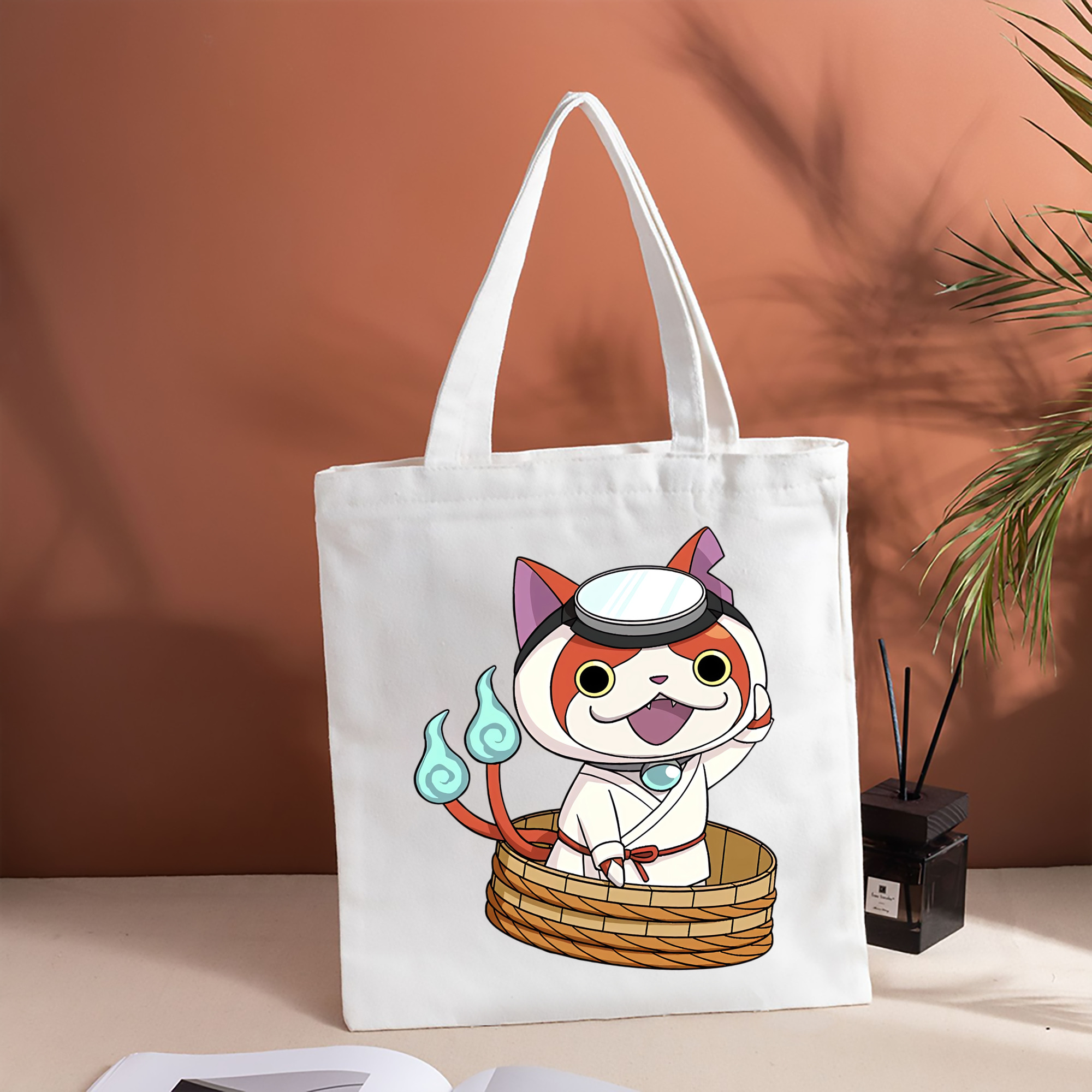 妖怪ウォッチ Yo-kai Watch 縦型キャンバス生地手提げバッグ　トートバッグ