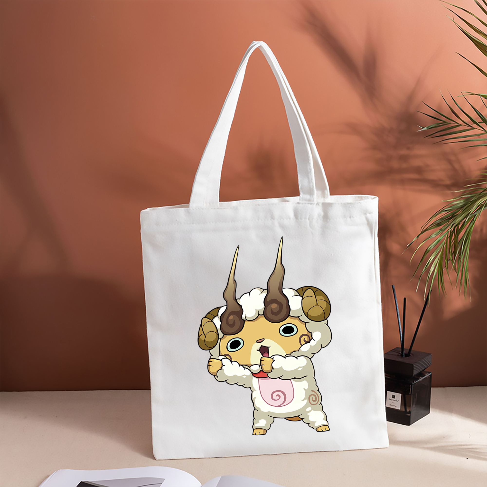 妖怪ウォッチ Yo-kai Watch 縦型キャンバス生地手提げバッグ　トートバッグ