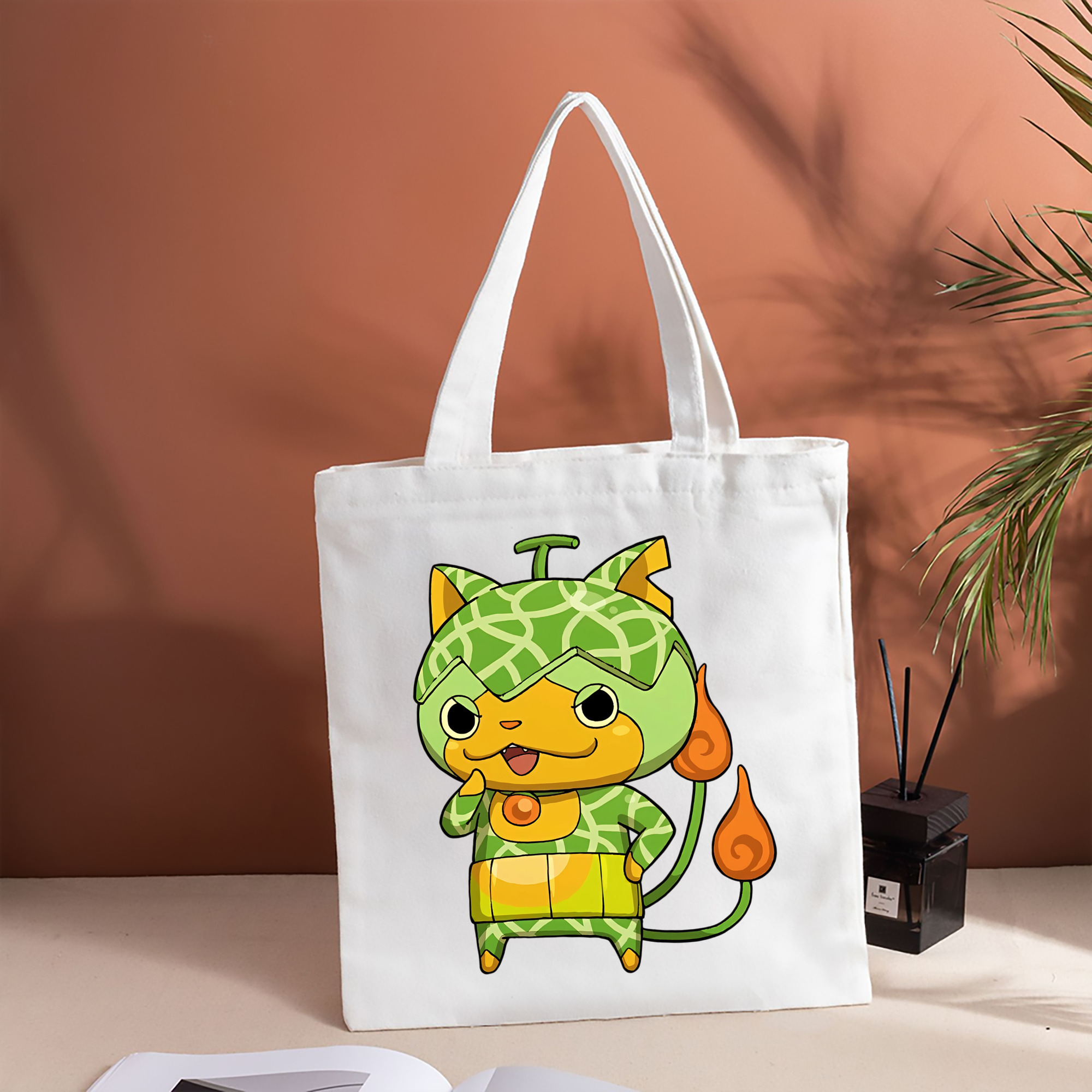 妖怪ウォッチ Yo-kai Watch 縦型キャンバス生地手提げバッグ　トートバッグ