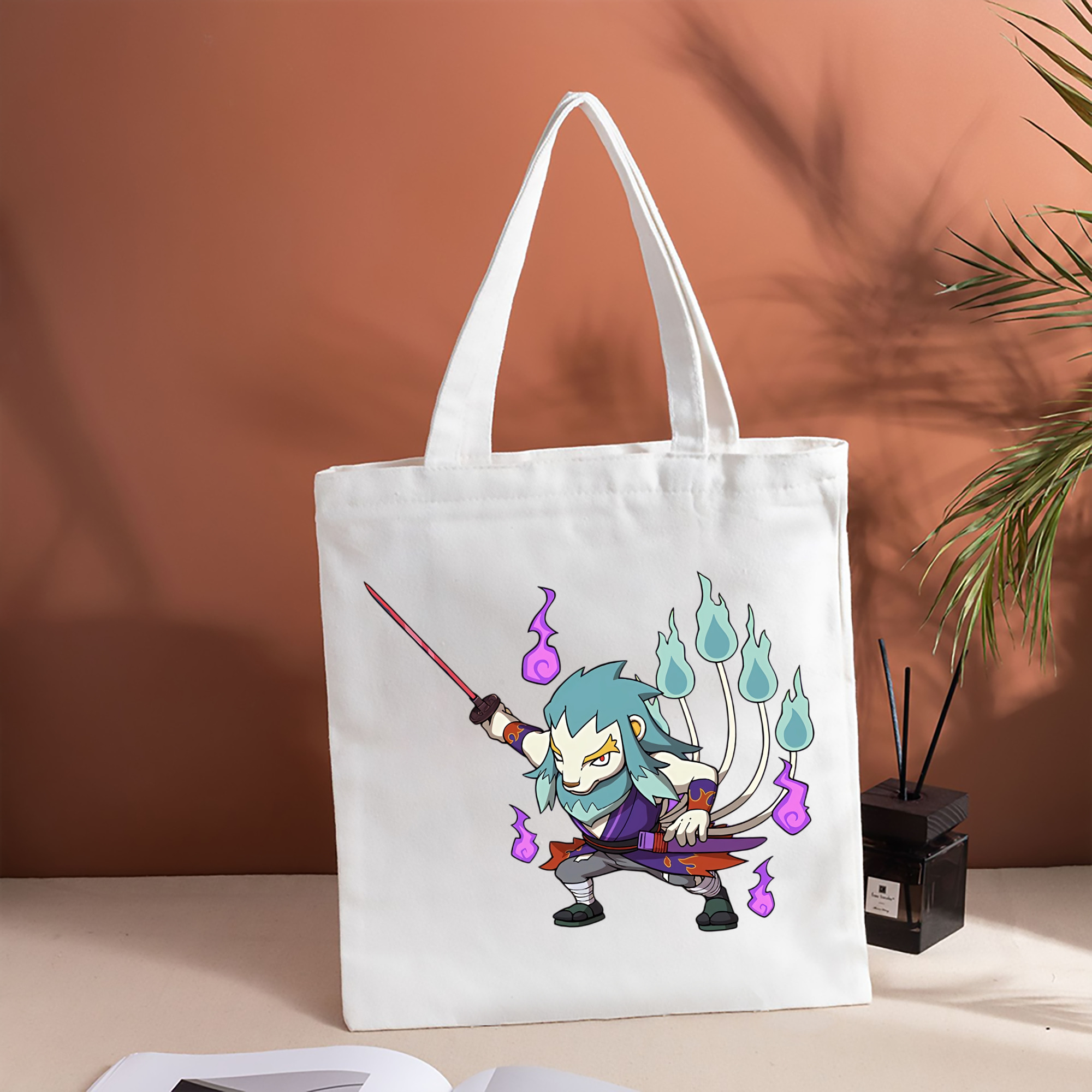 妖怪ウォッチ Yo-kai Watch 縦型キャンバス生地手提げバッグ　トートバッグ