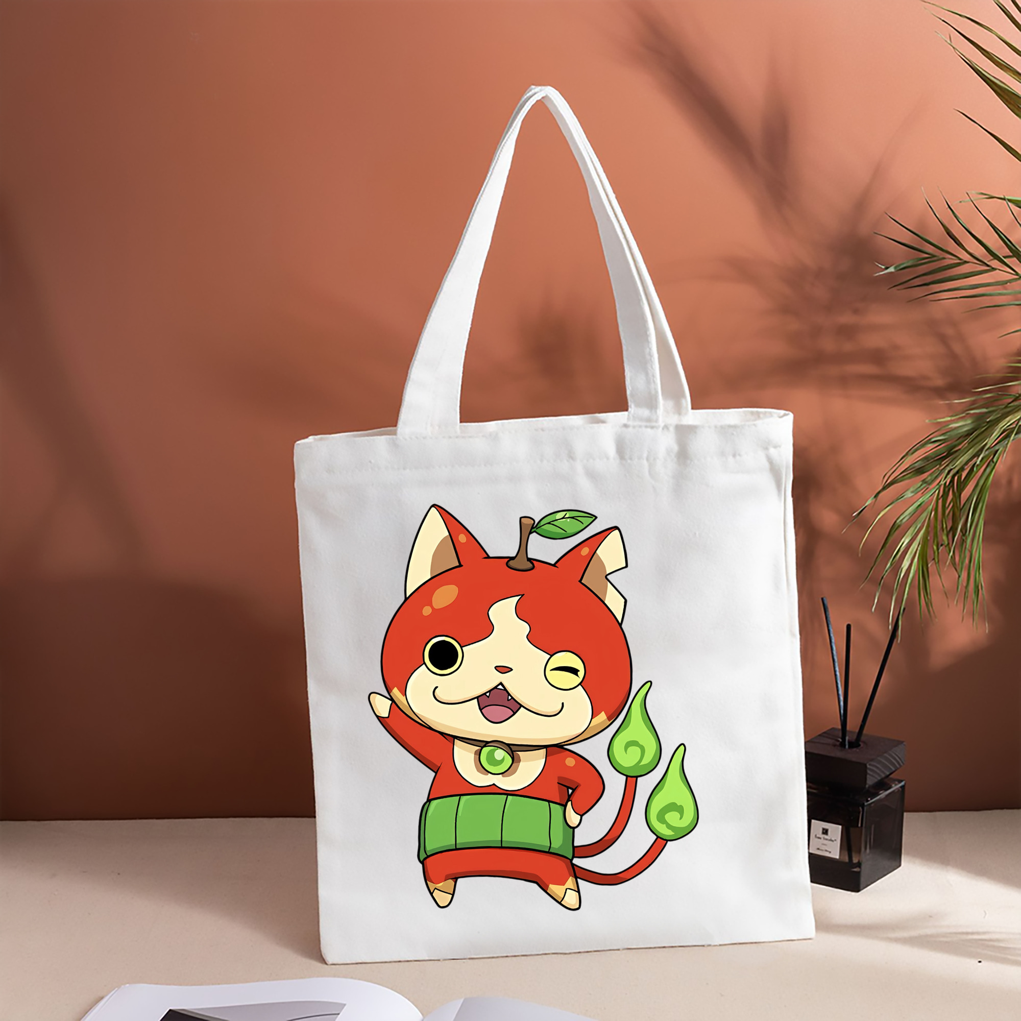 妖怪ウォッチ Yo-kai Watch 縦型キャンバス生地手提げバッグ　トートバッグ