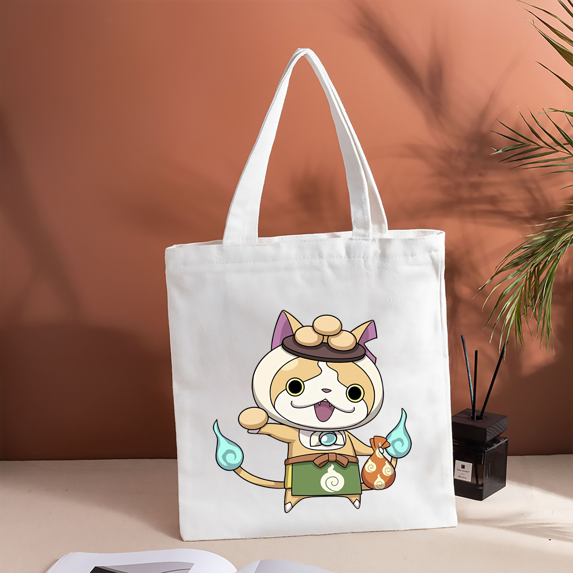 妖怪ウォッチ Yo-kai Watch 縦型キャンバス生地手提げバッグ　トートバッグ