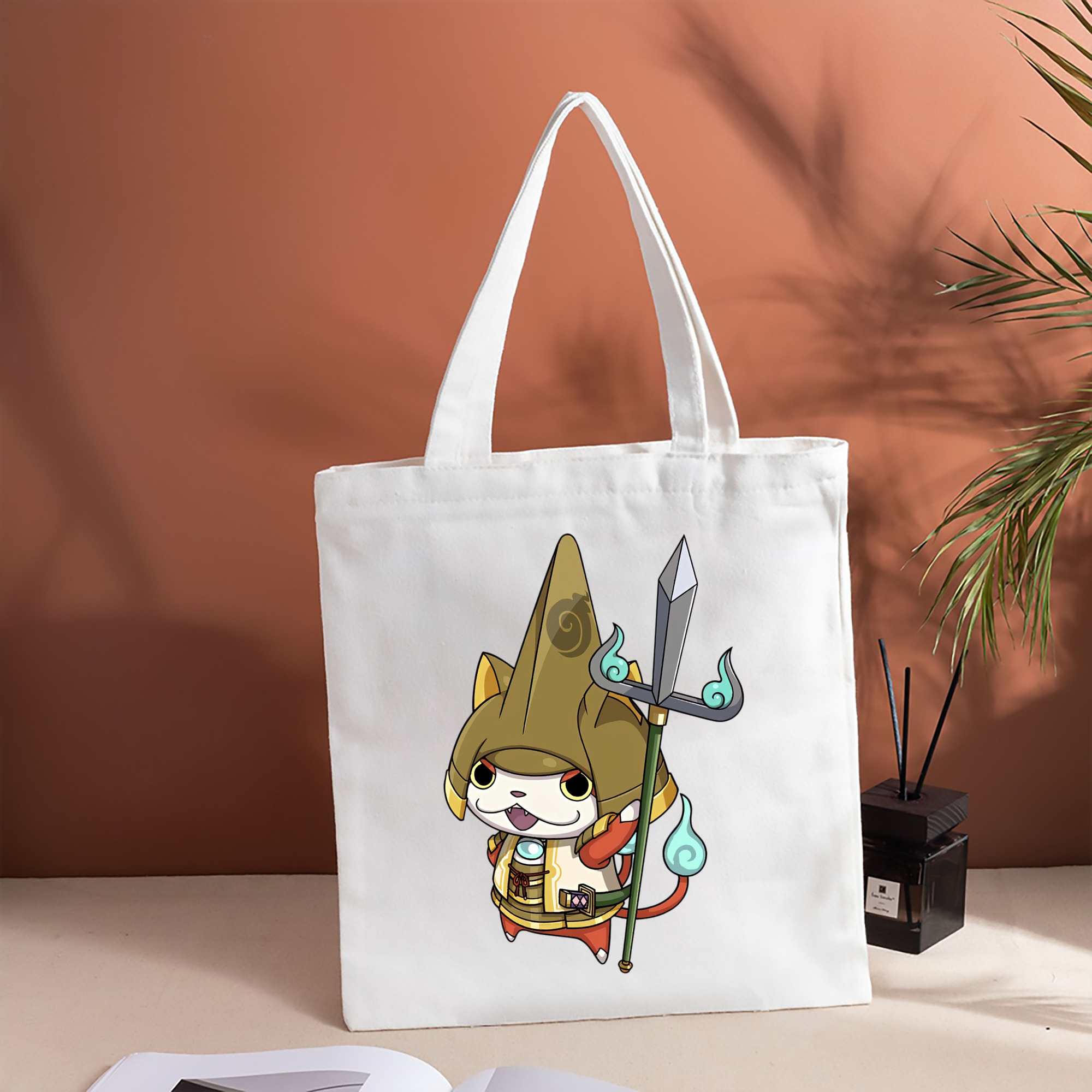 妖怪ウォッチ Yo-kai Watch 縦型キャンバス生地手提げバッグ　トートバッグ