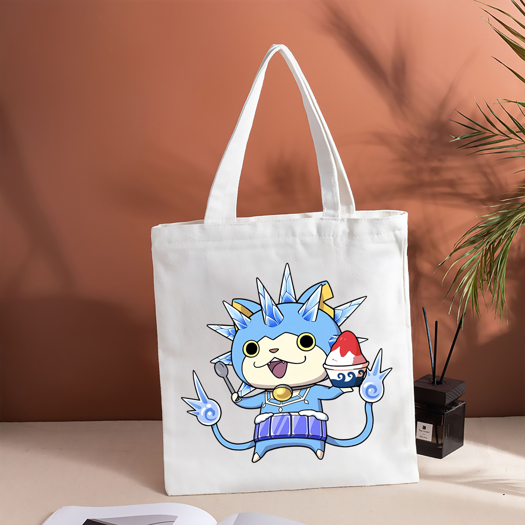 妖怪ウォッチ Yo-kai Watch 縦型キャンバス生地手提げバッグ　トートバッグ