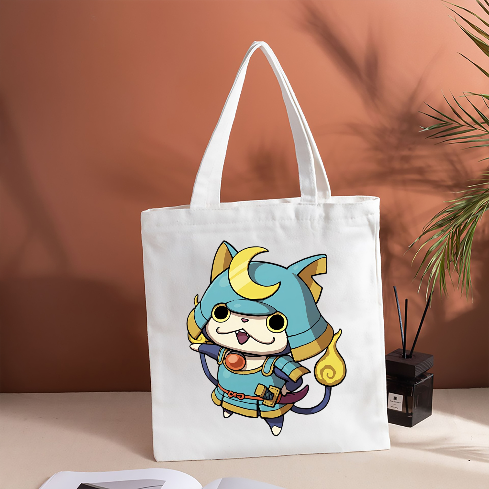 妖怪ウォッチ Yo-kai Watch 縦型キャンバス生地手提げバッグ　トートバッグ