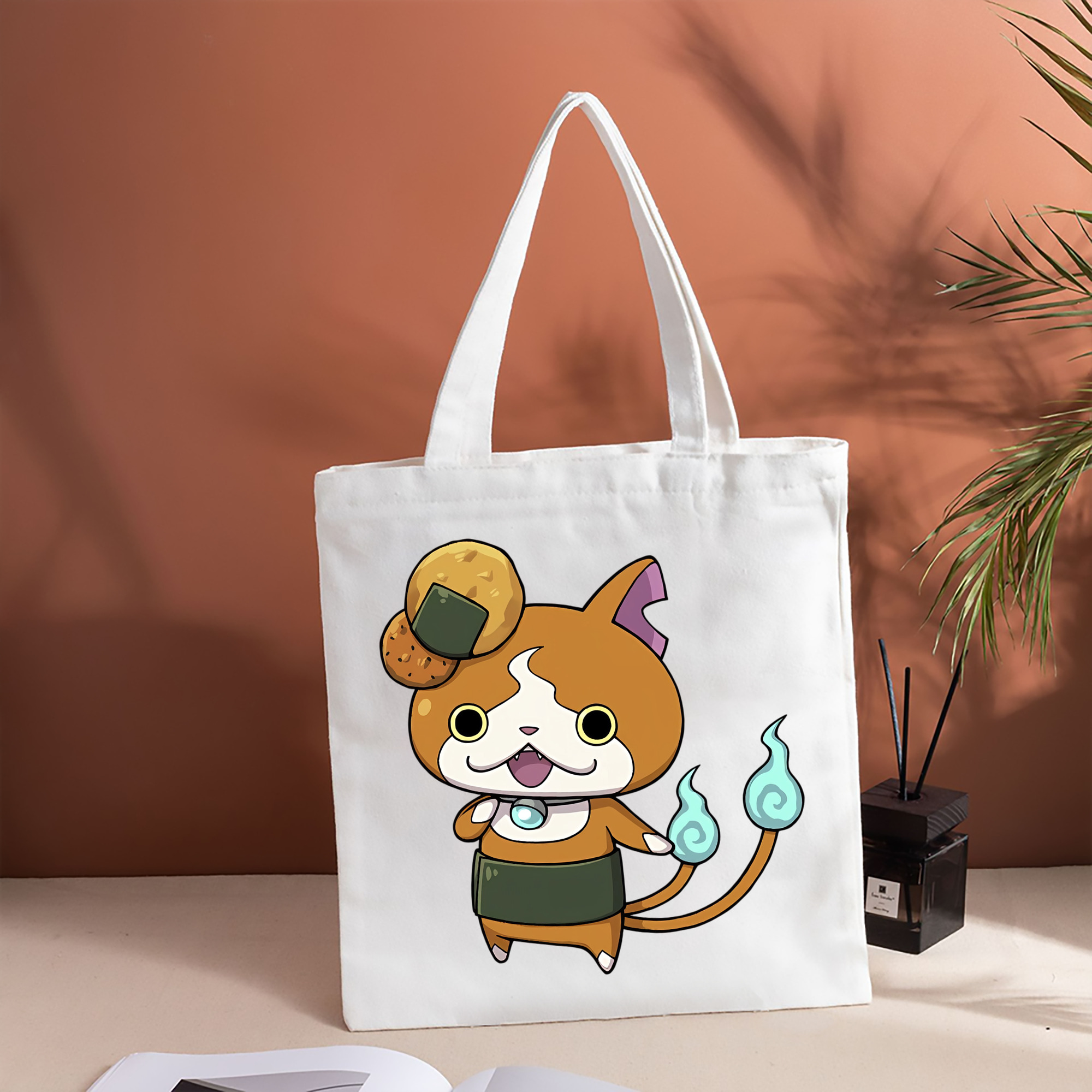 妖怪ウォッチ Yo-kai Watch 縦型キャンバス生地手提げバッグ　トートバッグ