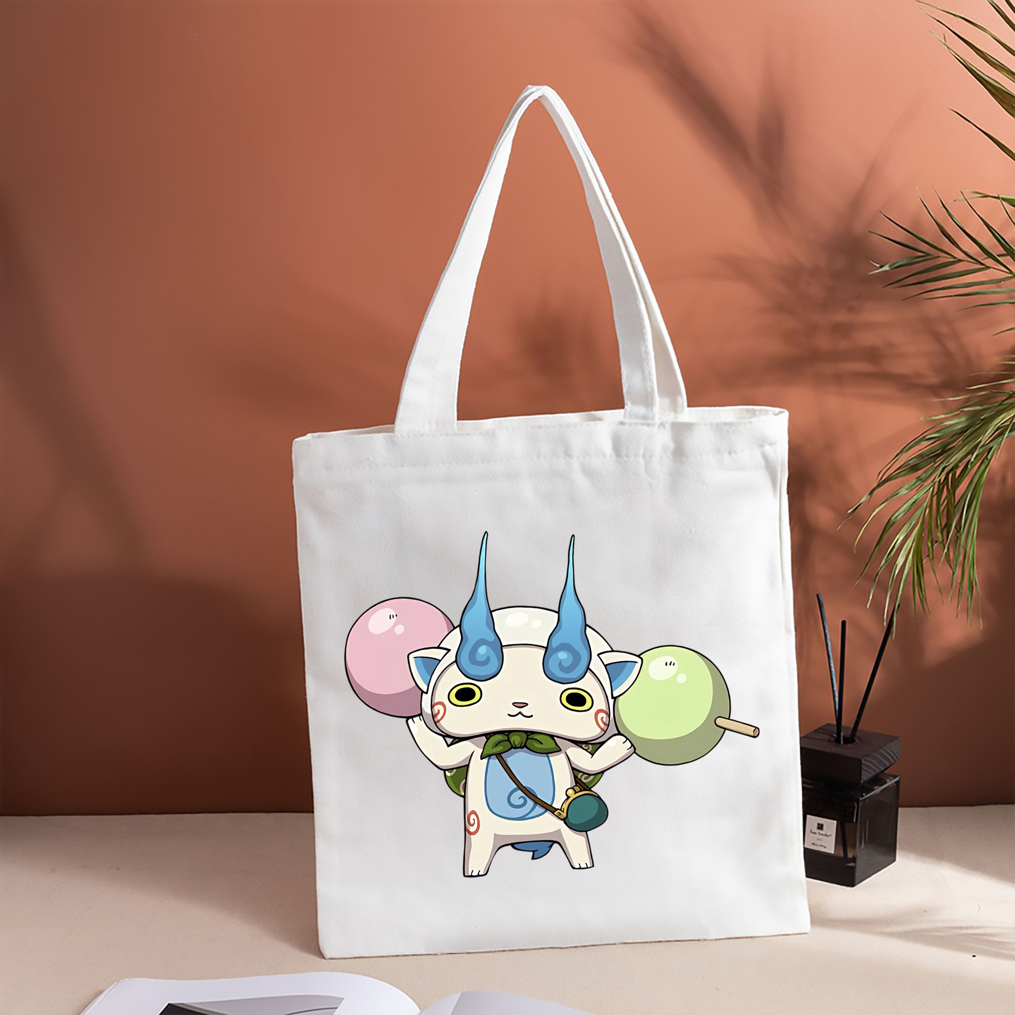 妖怪ウォッチ Yo-kai Watch 縦型キャンバス生地手提げバッグ　トートバッグ