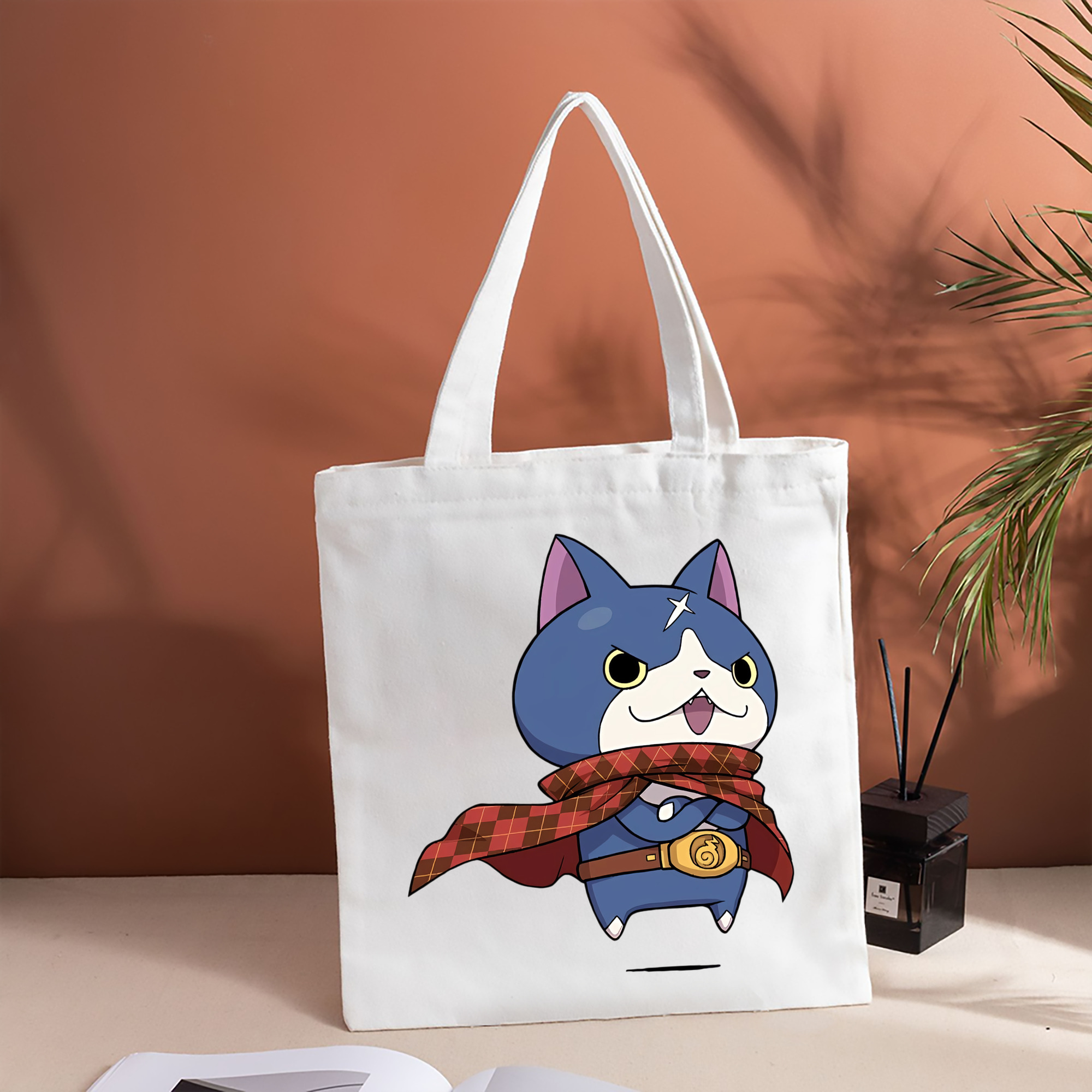 妖怪ウォッチ Yo-kai Watch 縦型キャンバス生地手提げバッグ　トートバッグ