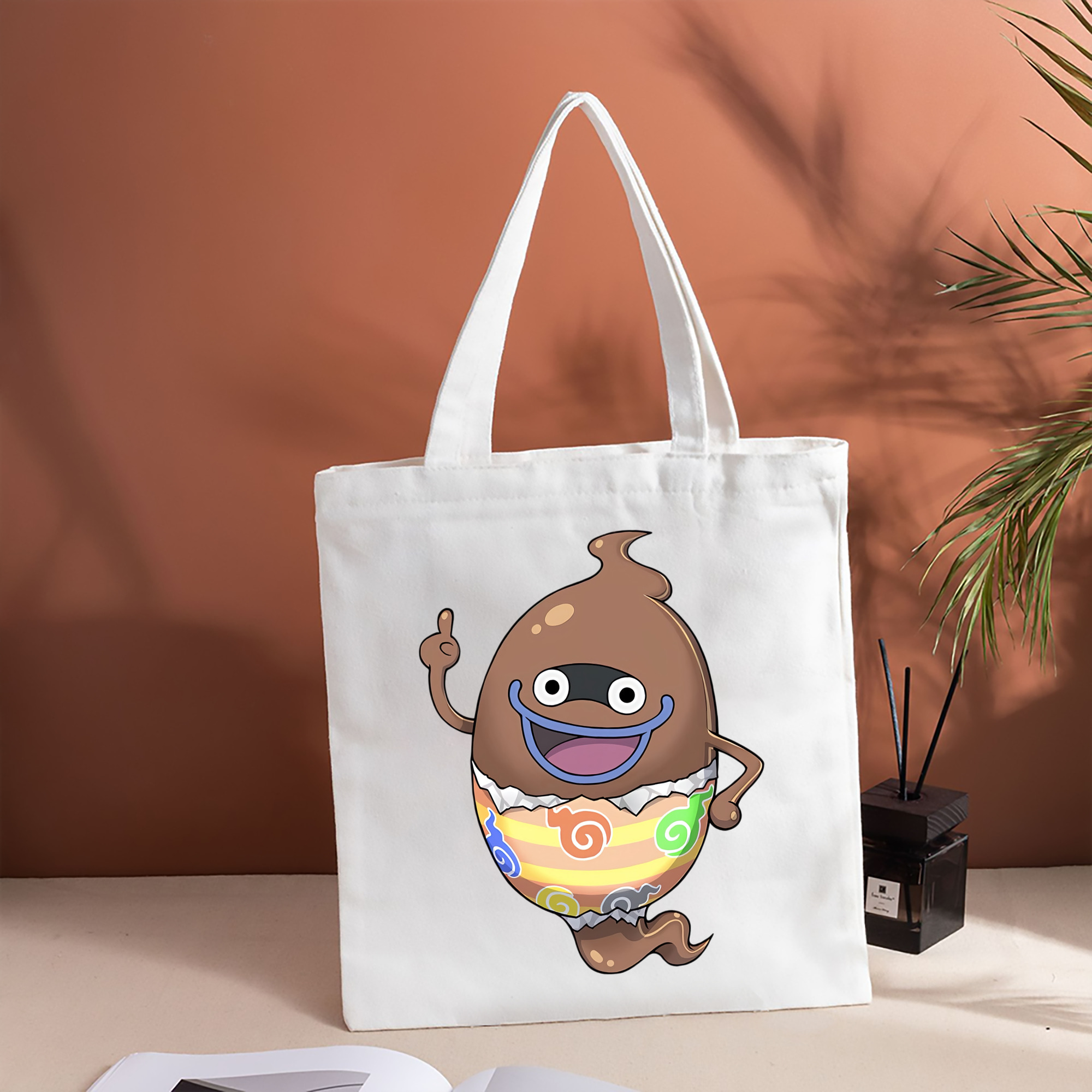 妖怪ウォッチ Yo-kai Watch 縦型キャンバス生地手提げバッグ　トートバッグ