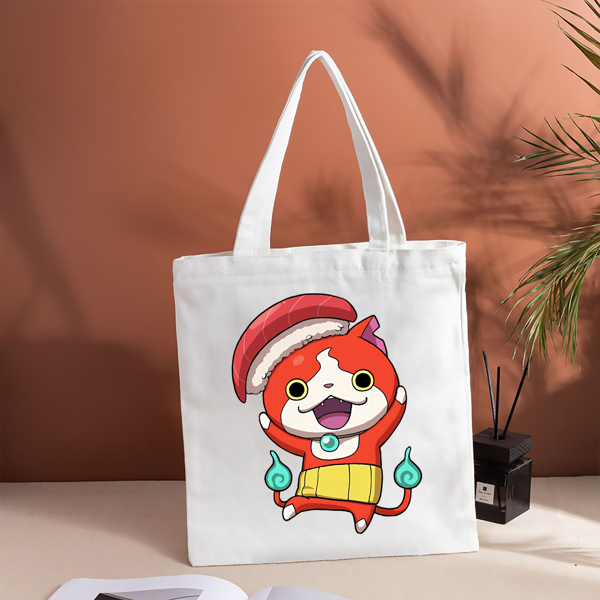妖怪ウォッチ Yo-kai Watch 縦型キャンバス生地手提げバッグ　トートバッグ
