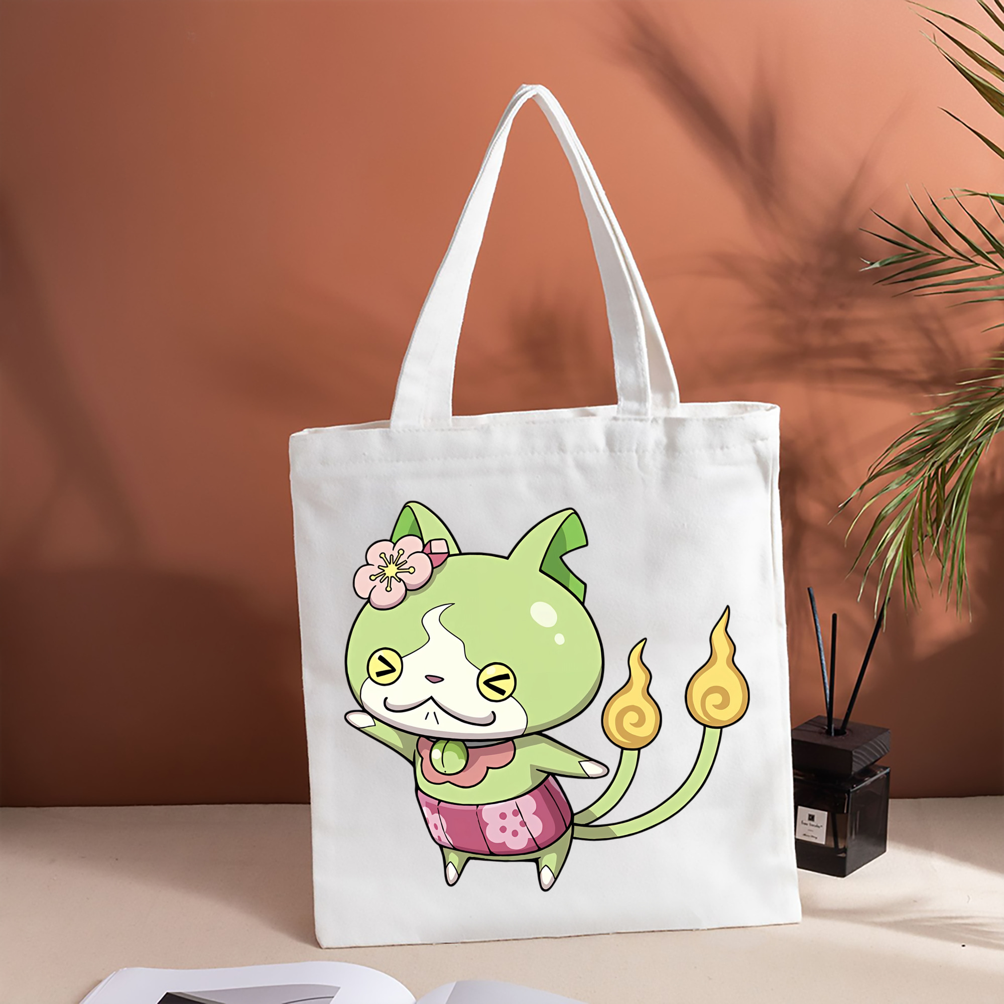 妖怪ウォッチ Yo-kai Watch 縦型キャンバス生地手提げバッグ　トートバッグ