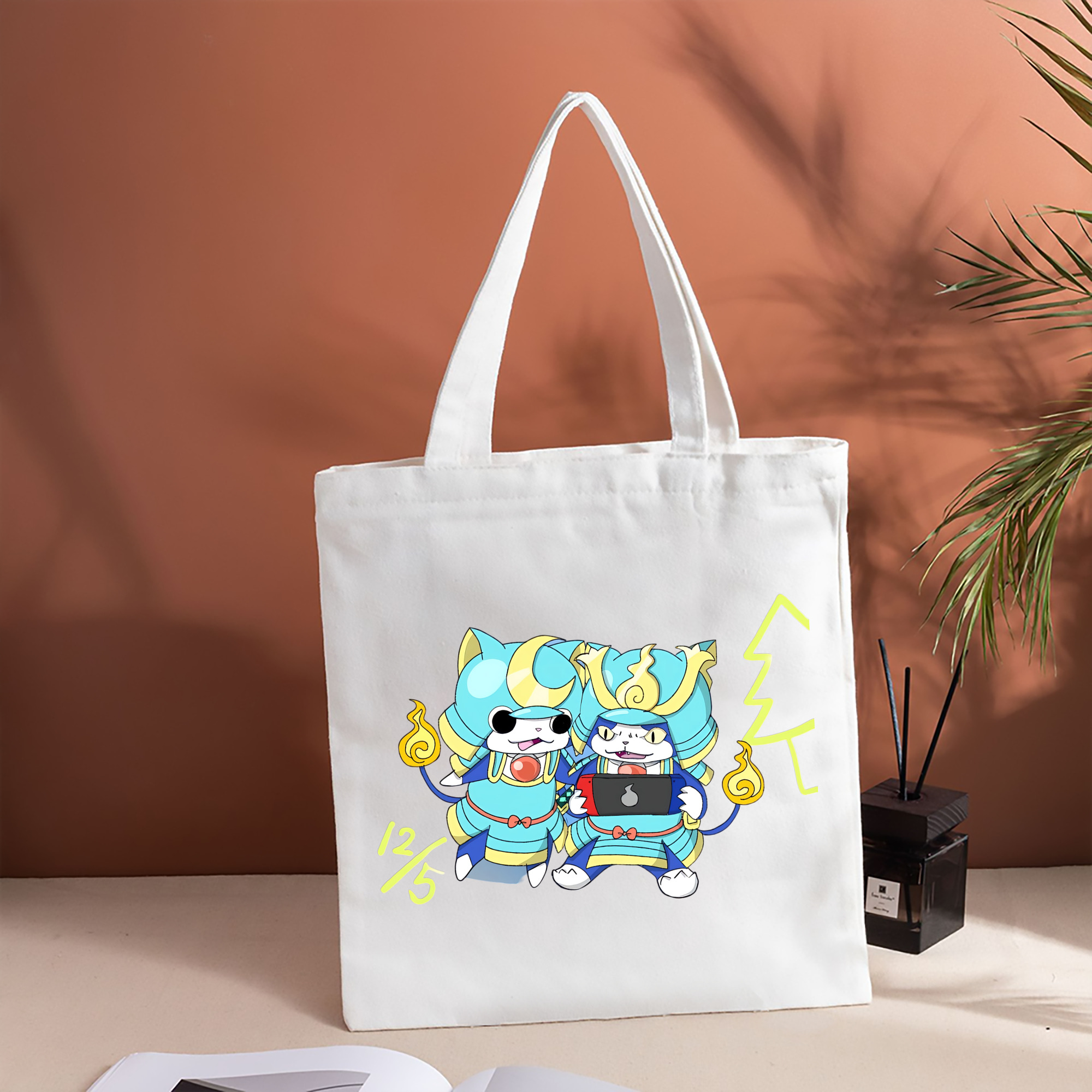 妖怪ウォッチ Yo-kai Watch 縦型キャンバス生地手提げバッグ　トートバッグ