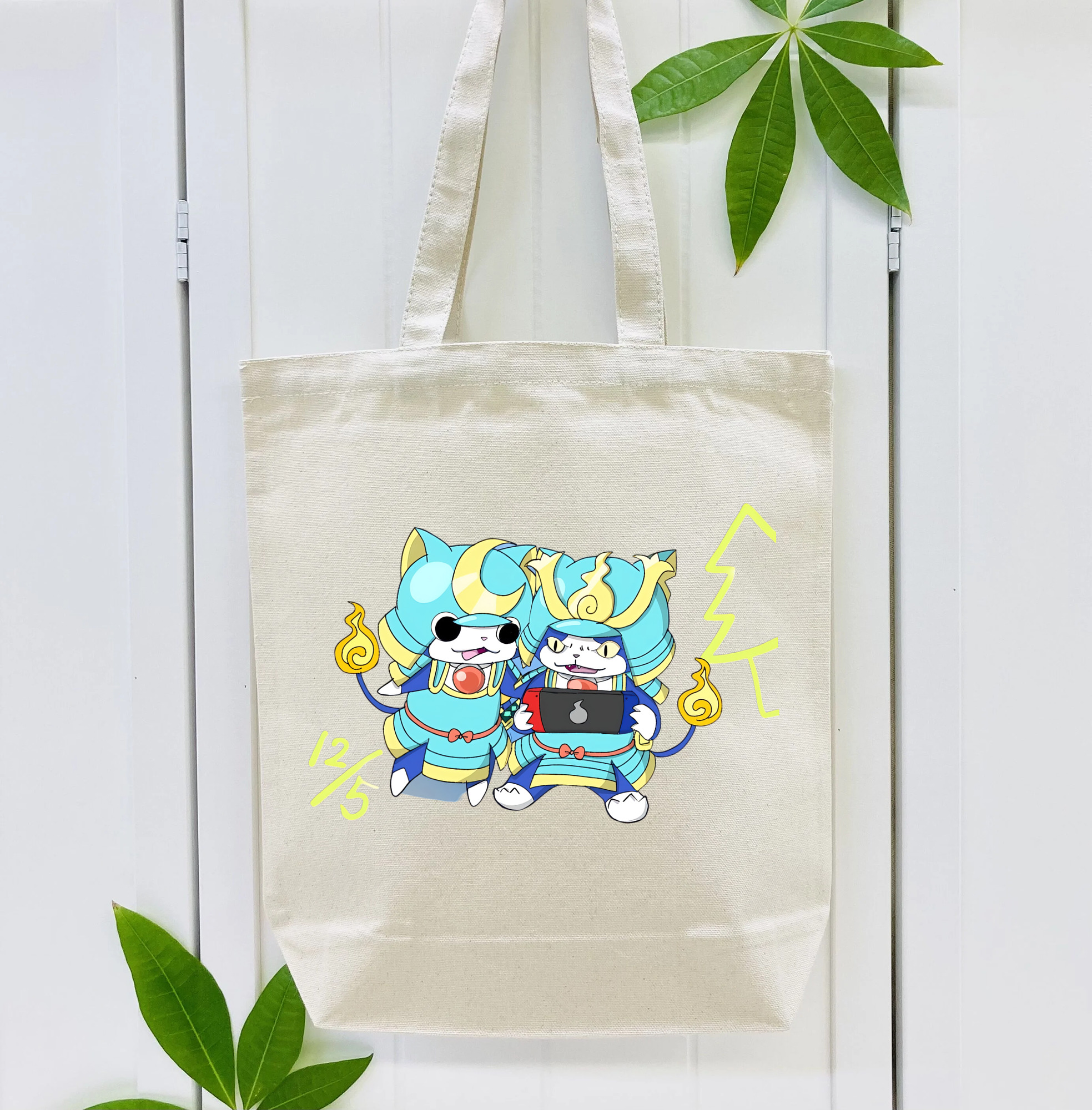 妖怪ウォッチ Yo-kai Watch 縦型キャンバス生地手提げバッグ　トートバッグ