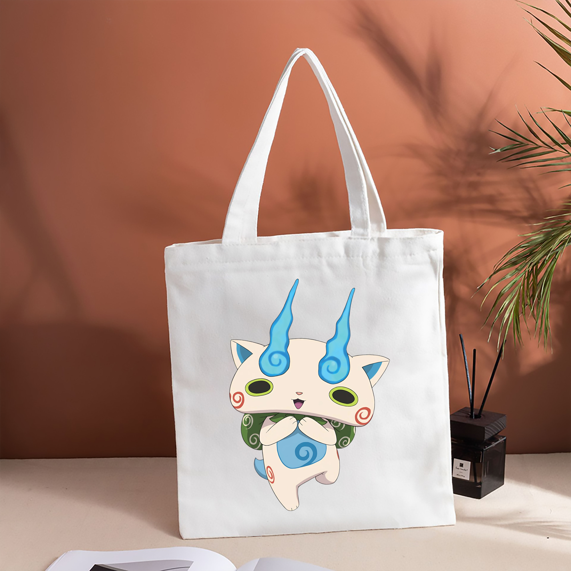妖怪ウォッチ Yo-kai Watch 縦型キャンバス生地手提げバッグ　トートバッグ