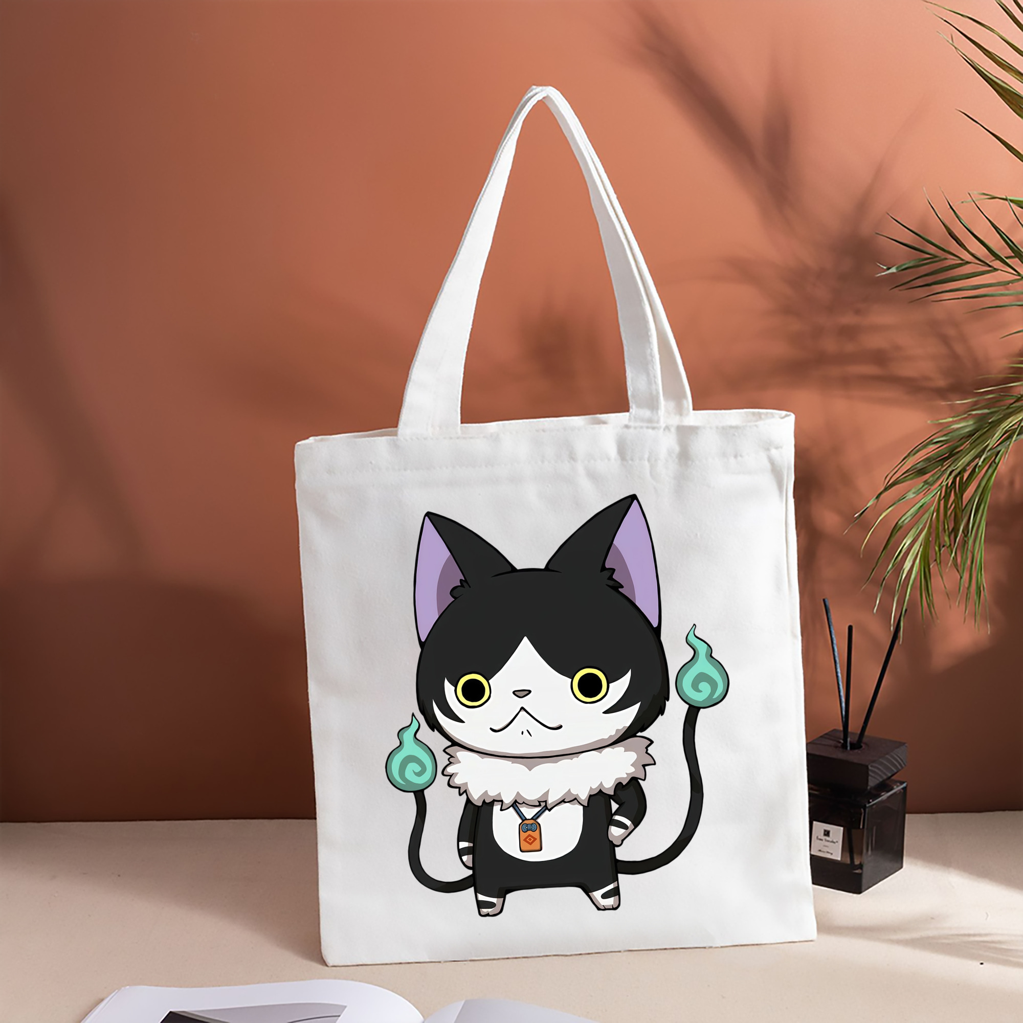 妖怪ウォッチ Yo-kai Watch 縦型キャンバス生地手提げバッグ　トートバッグ