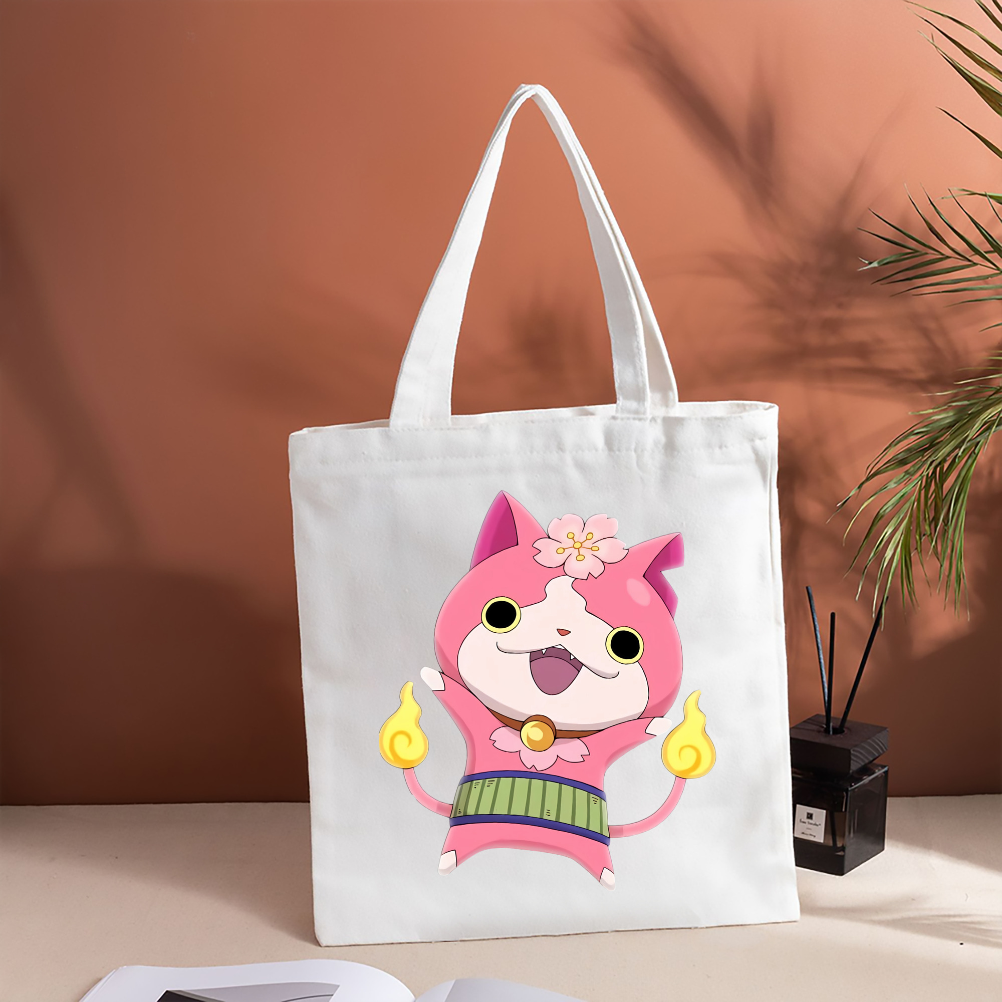 妖怪ウォッチ Yo-kai Watch 縦型キャンバス生地手提げバッグ　トートバッグ