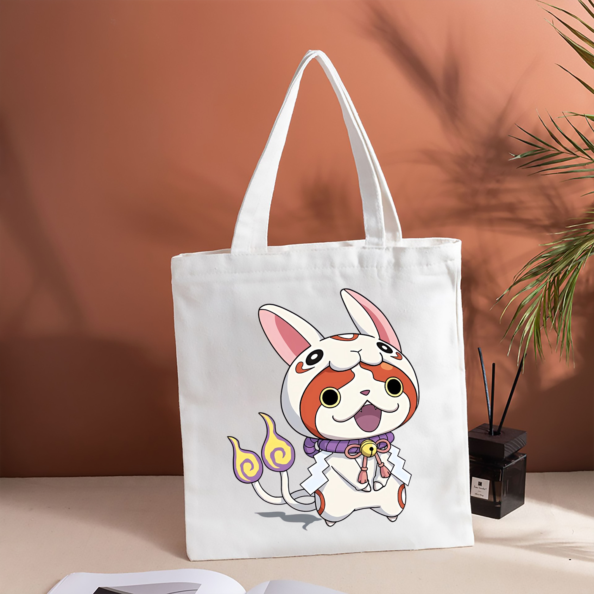 妖怪ウォッチ Yo-kai Watch 縦型キャンバス生地手提げバッグ　トートバッグ