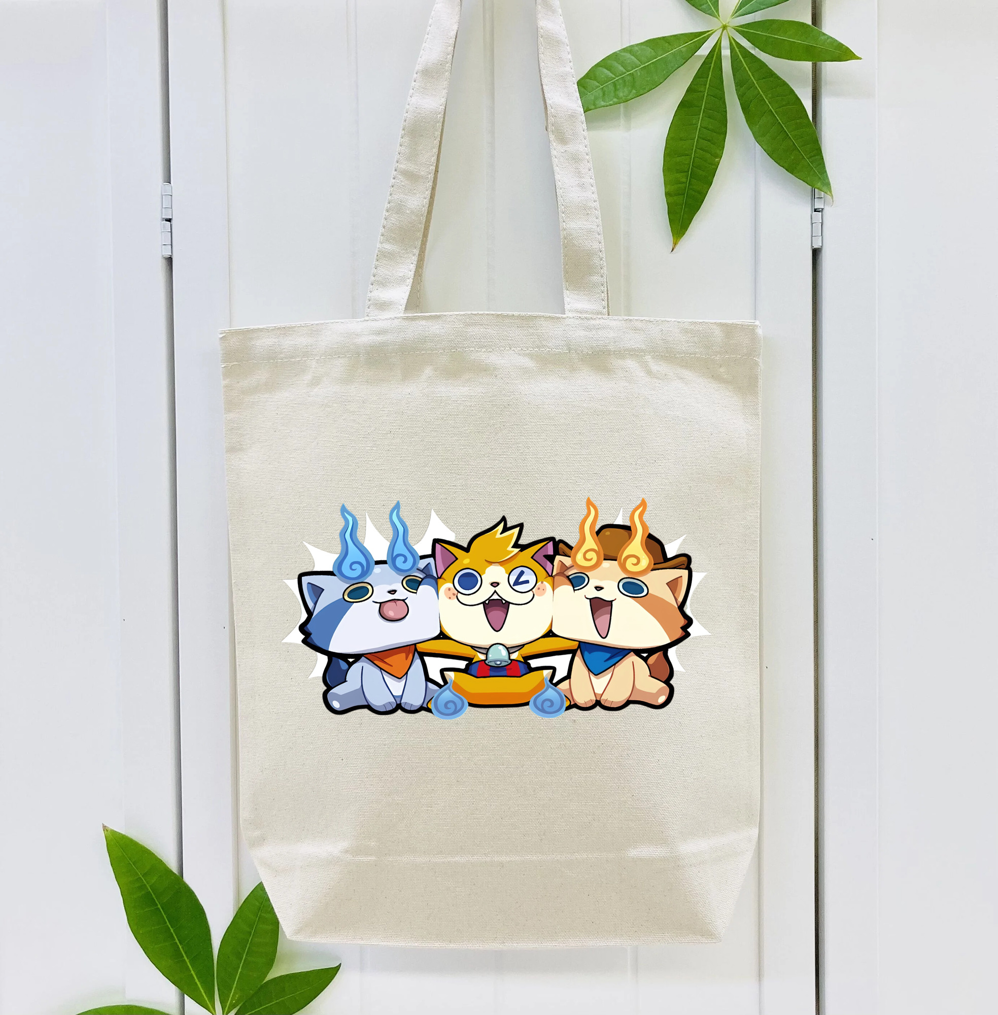 妖怪ウォッチ Yo-kai Watch 縦型キャンバス生地手提げバッグ　トートバッグ