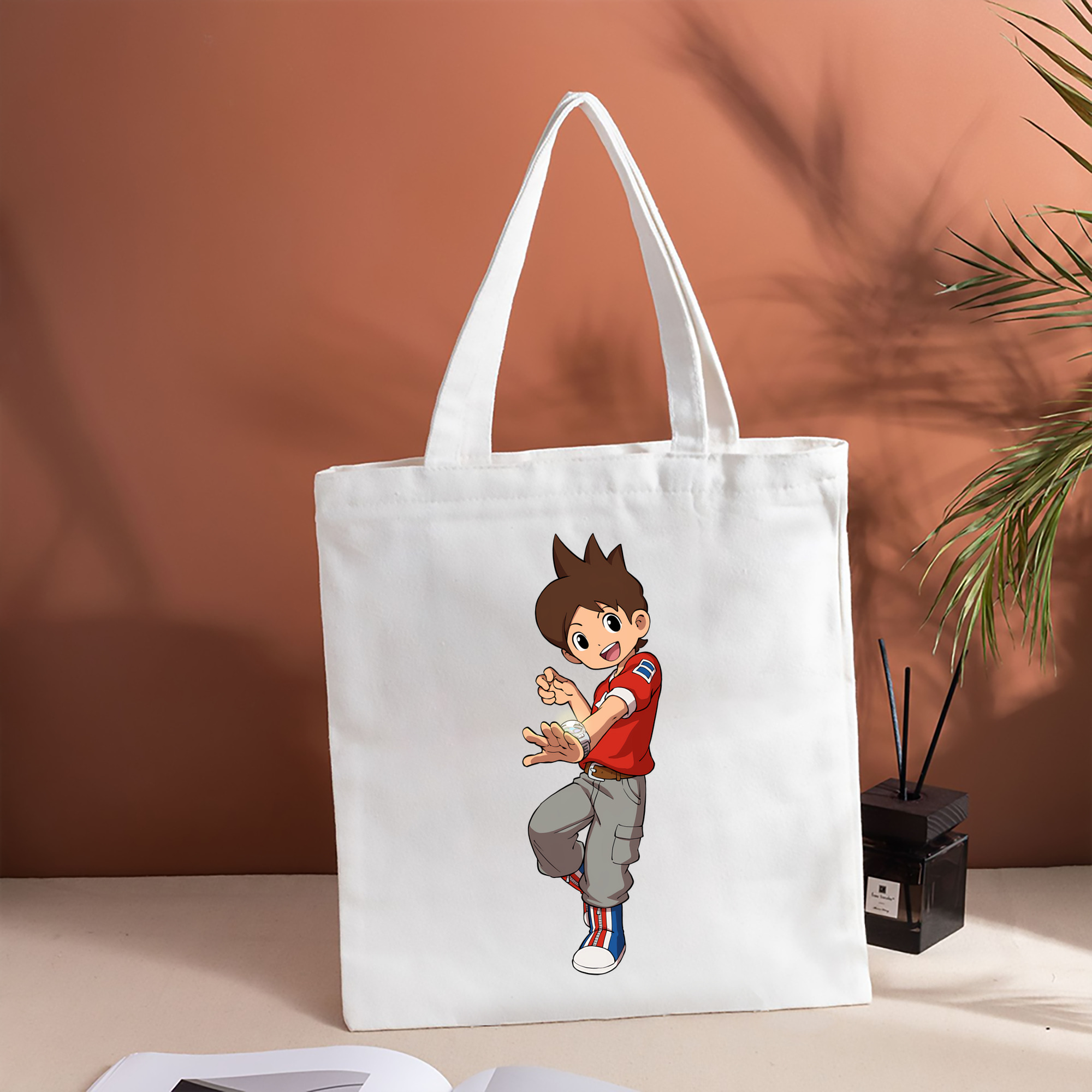 妖怪ウォッチ Yo-kai Watch 縦型キャンバス生地手提げバッグ　トートバッグ