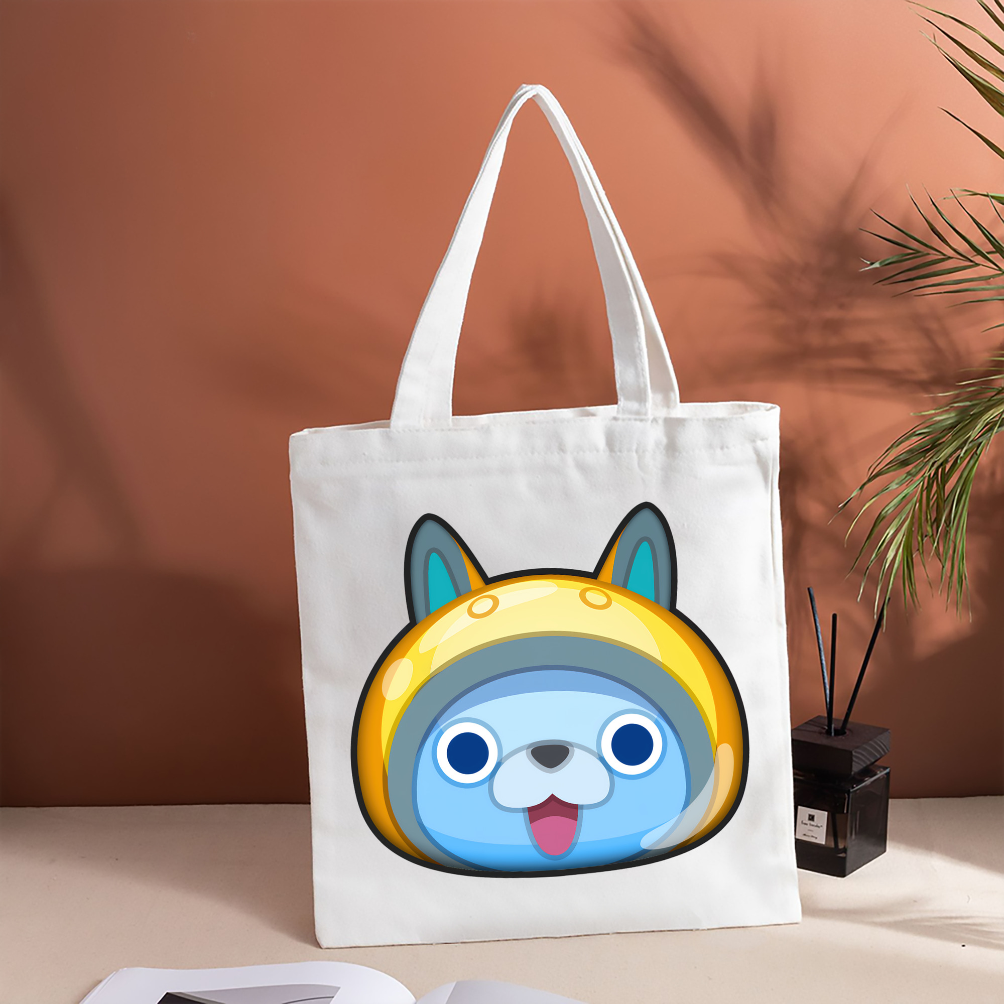 妖怪ウォッチ Yo-kai Watch 縦型キャンバス生地手提げバッグ　トートバッグ